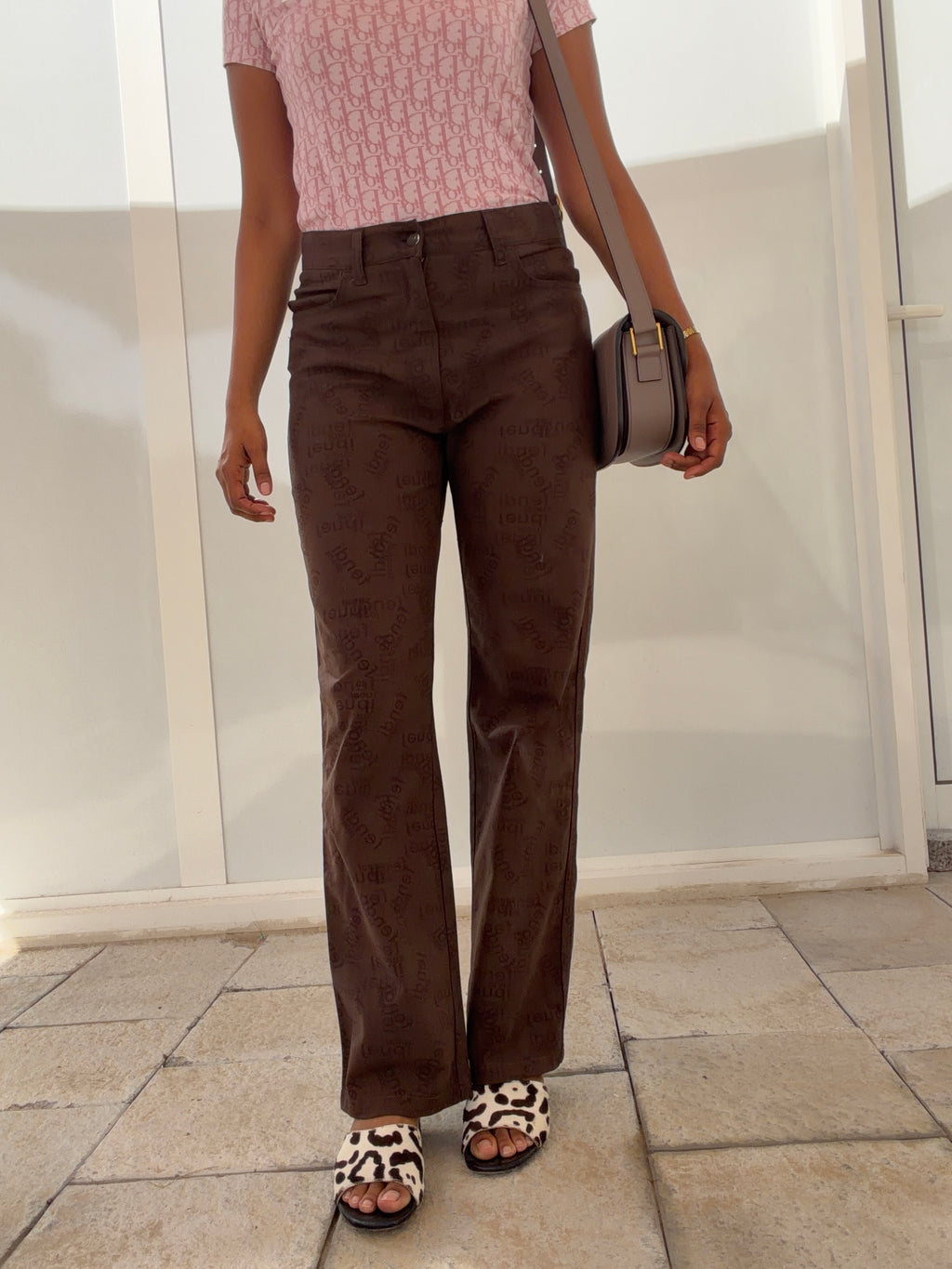 Fendi Monogram Trousers size 36