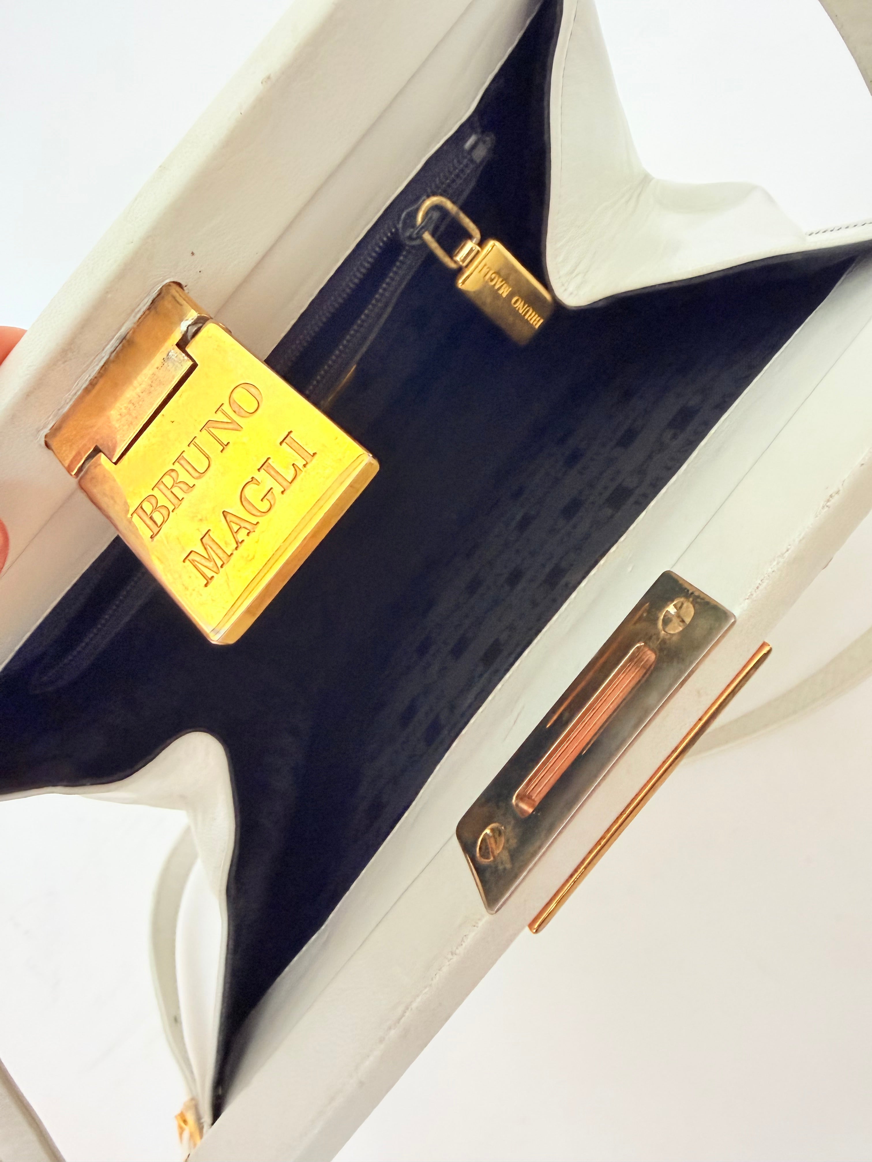 Bruno Magli Logo Clasp Cross-Body Bag