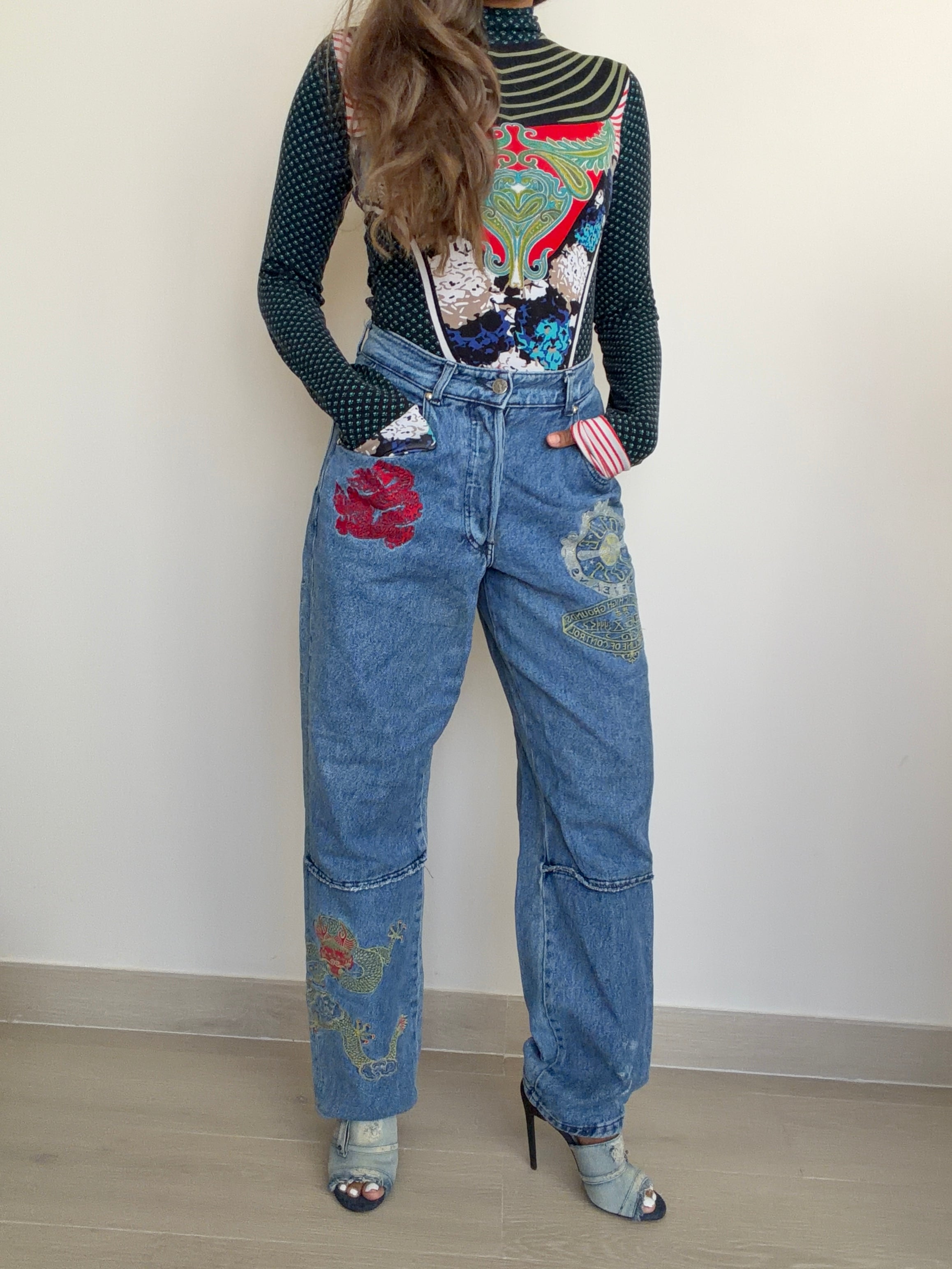 Christian Lacroix Stretchy Printed Long Sleeve Top