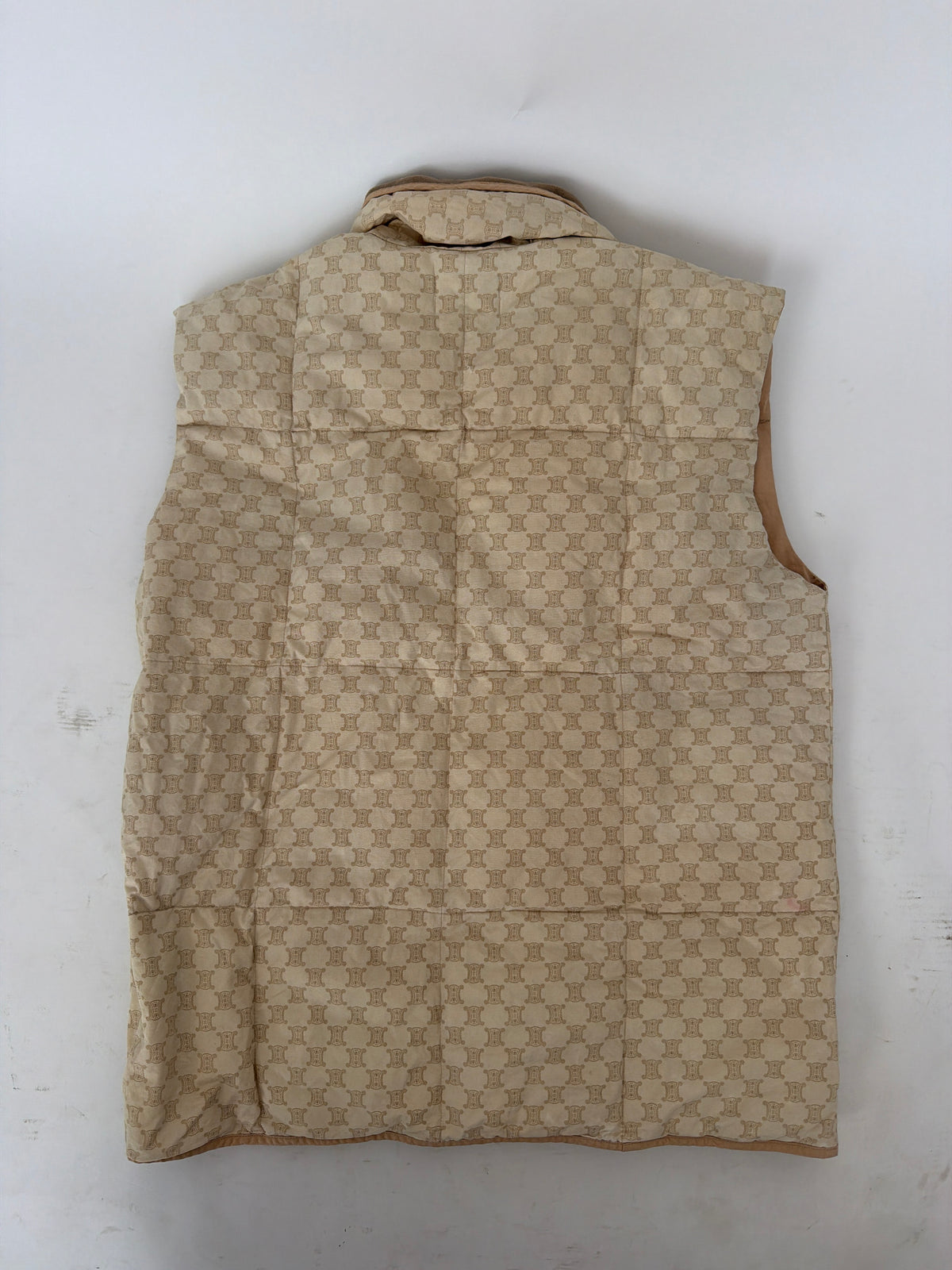 Celine Padded Nylon Vest with Monogram Logo