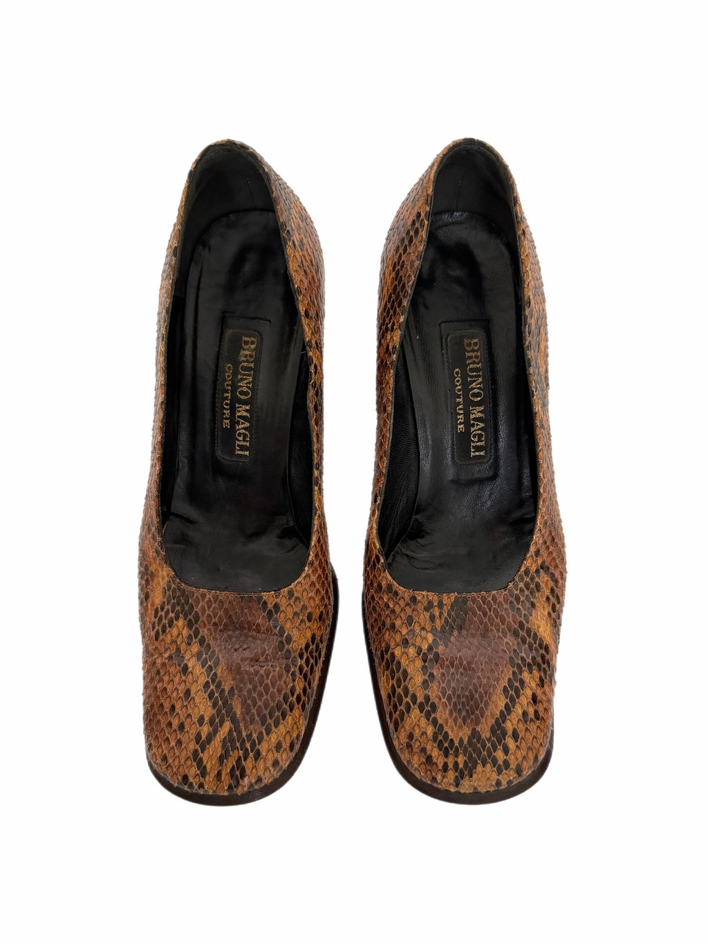 Bruno Magli Couture Phython Leather Heels in size 37