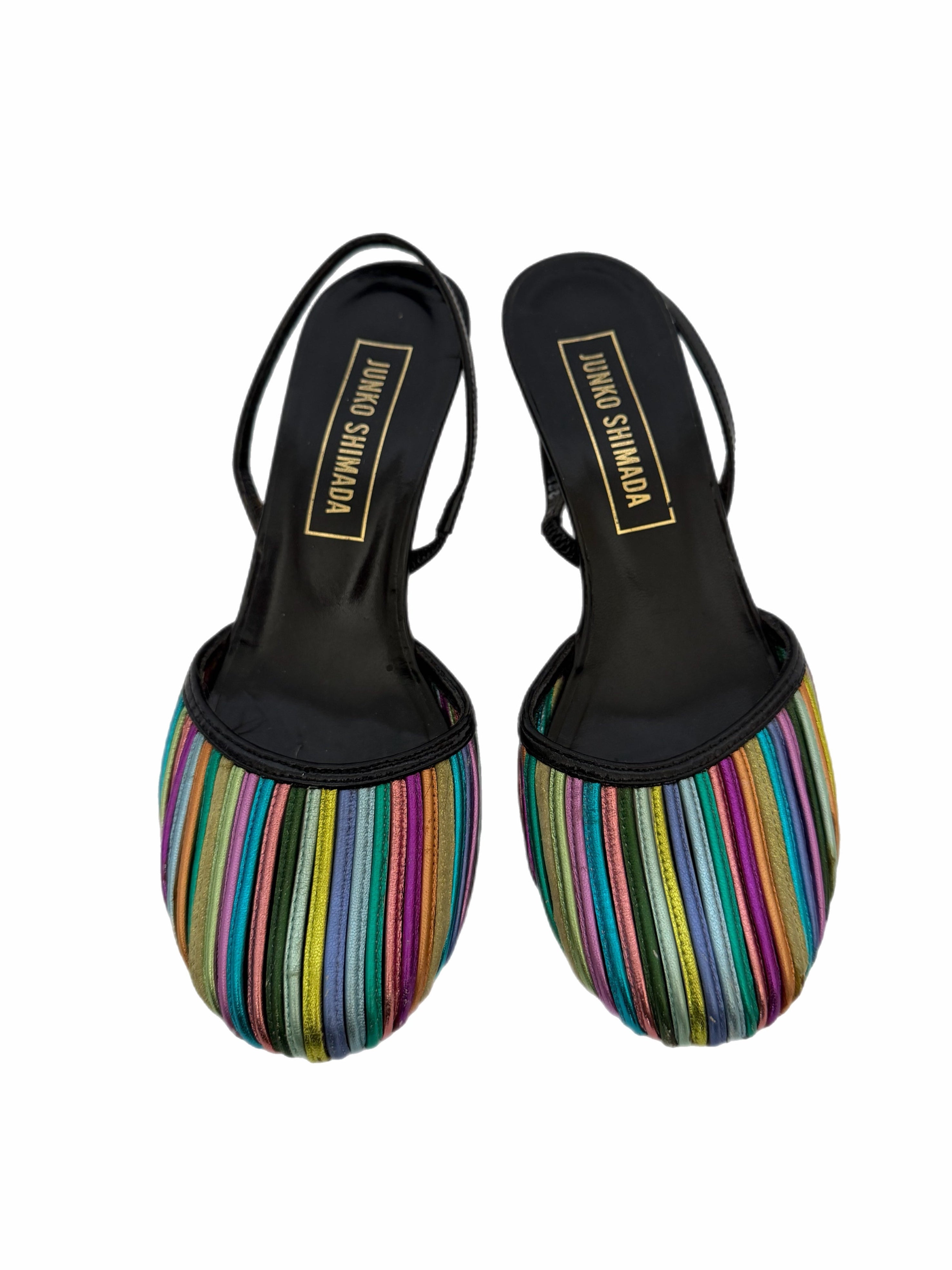 Junko Shimada Rainbow Slingback Sandals