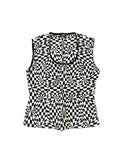 Gianni Versace Couture Abstract Sleeveless Top