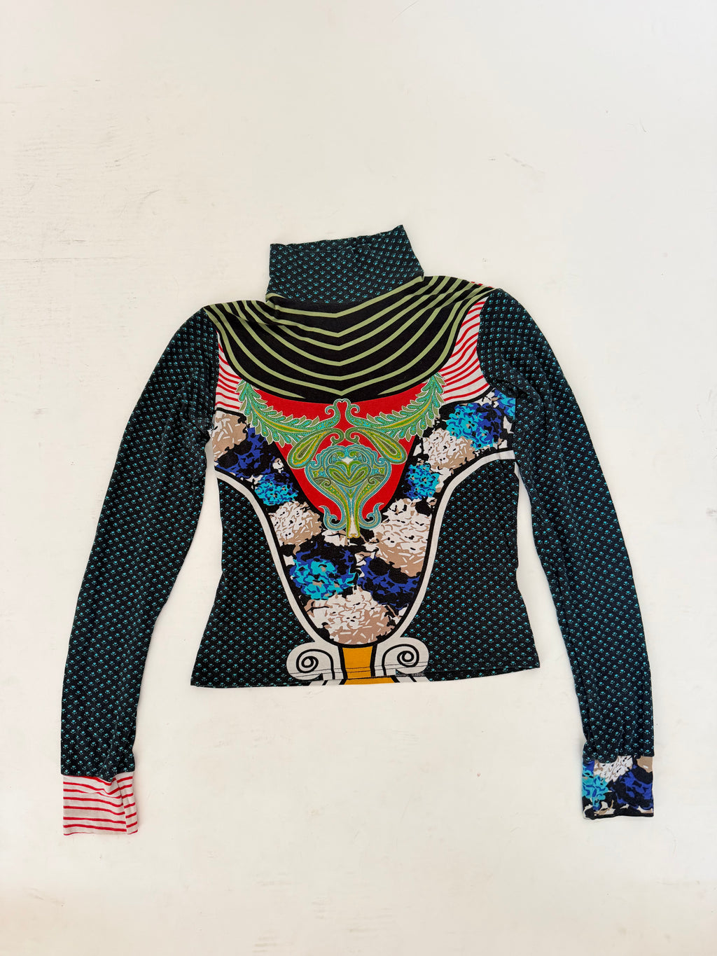 Christian Lacroix Stretchy Printed Long Sleeve Top