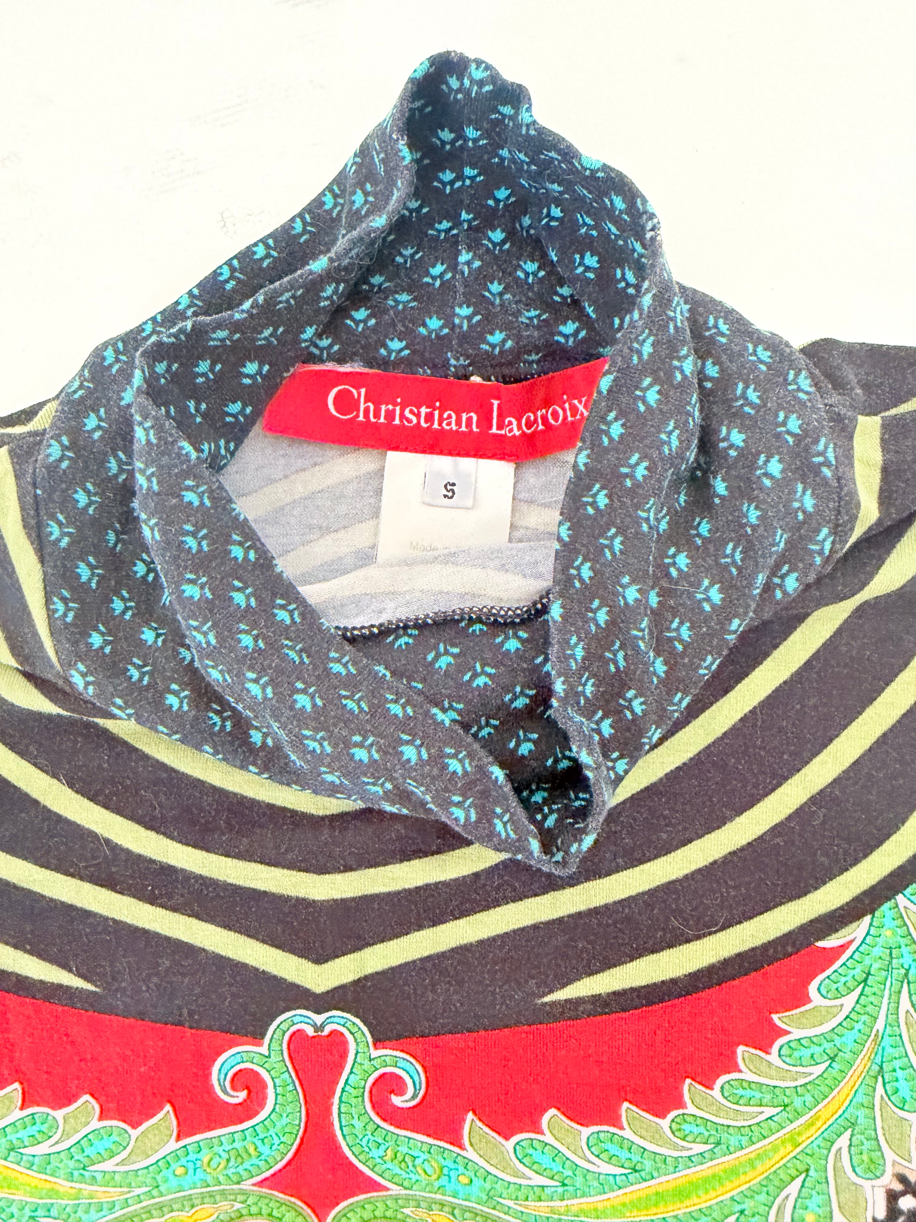 Christian Lacroix Stretchy Printed Long Sleeve Top