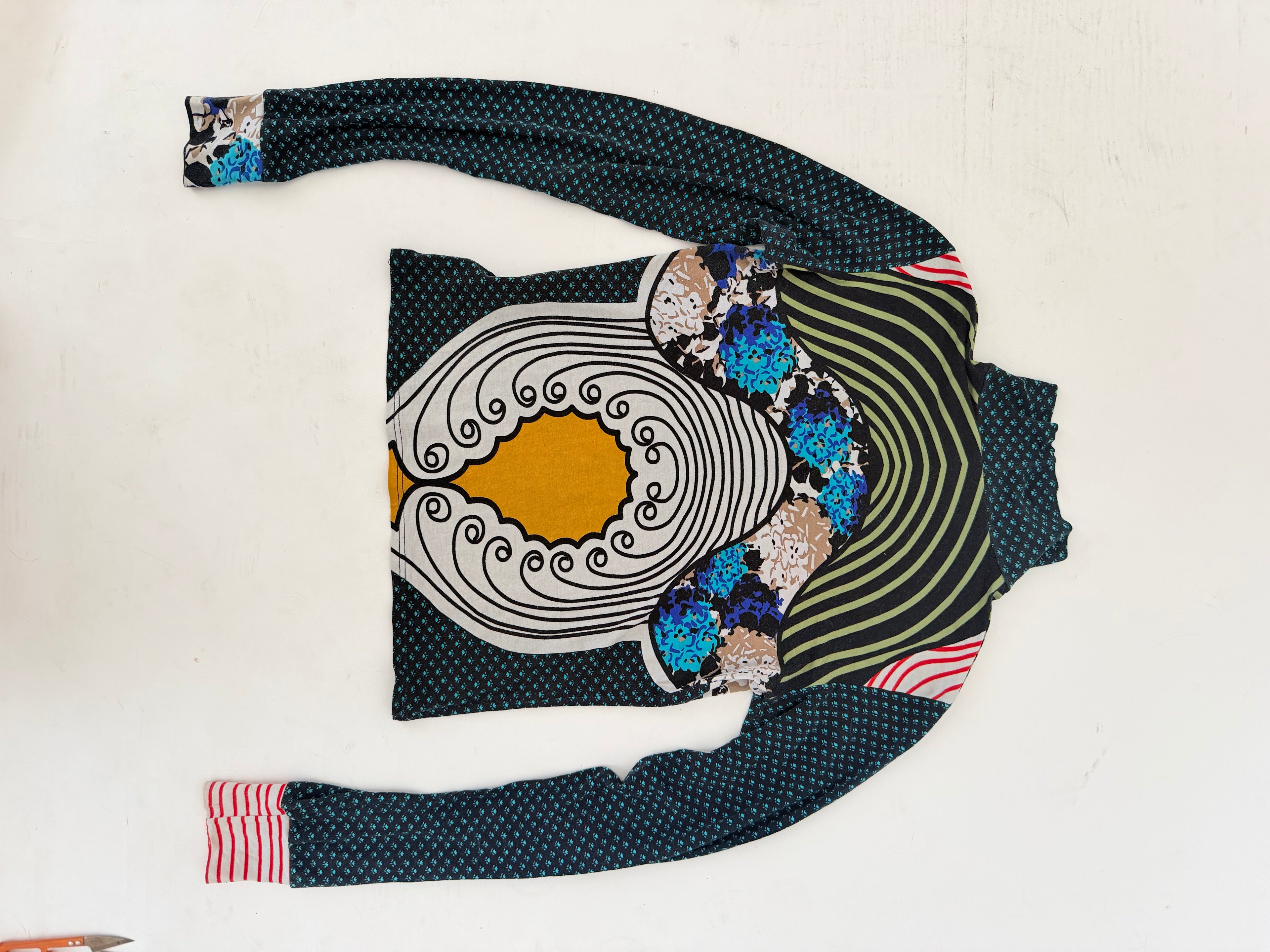 Christian Lacroix Stretchy Printed Long Sleeve Top