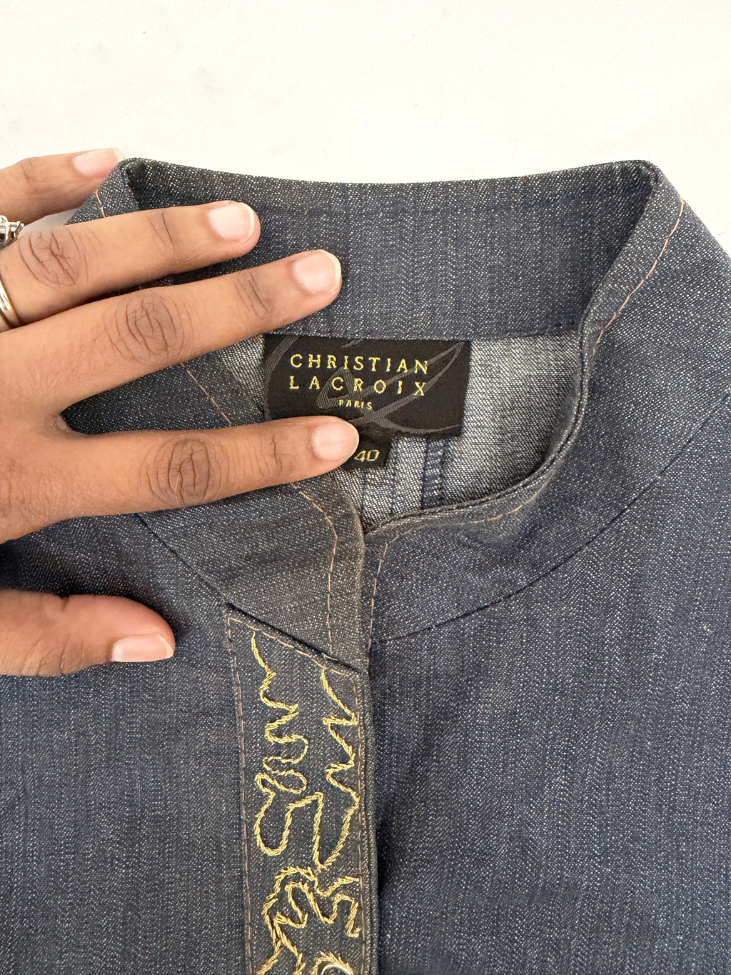 Christian Lacroix Denim Jacket size 40