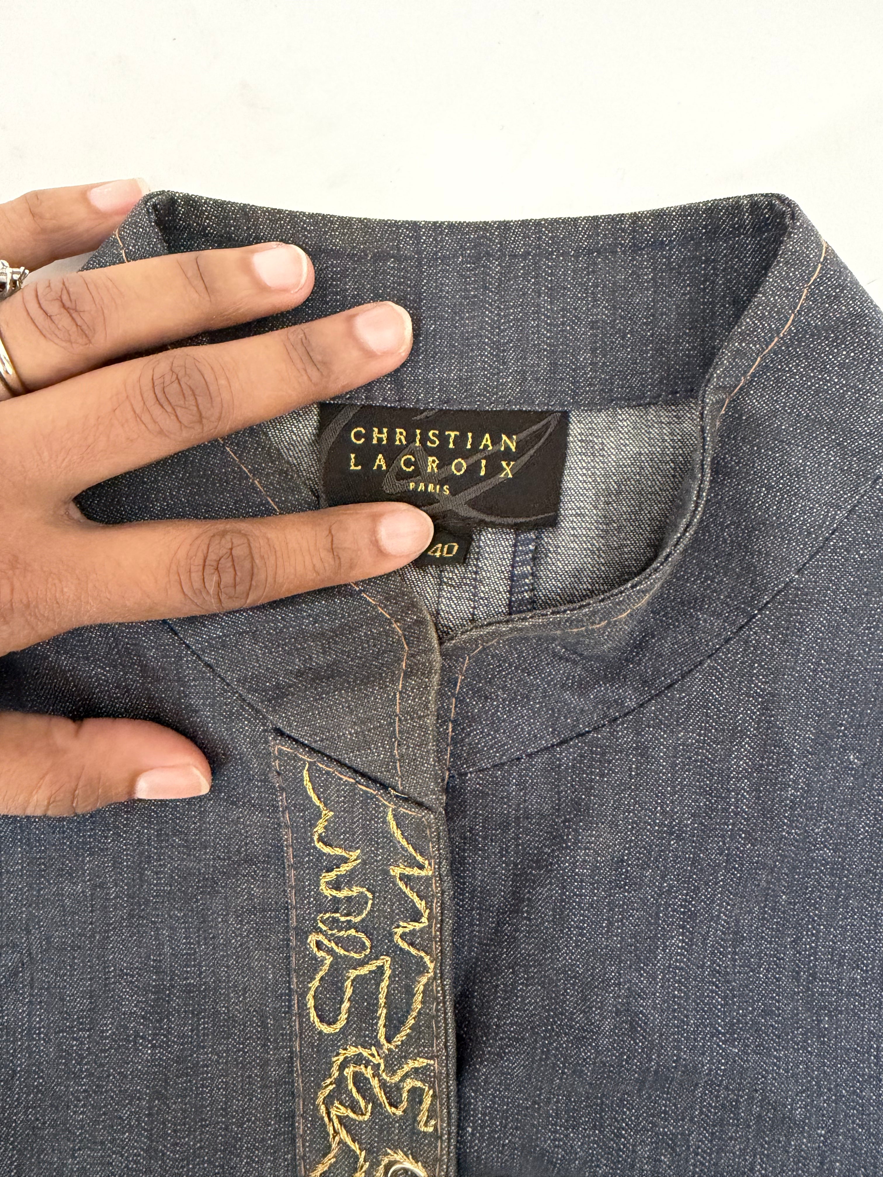 Christian Lacroix Denim Jacket size 40