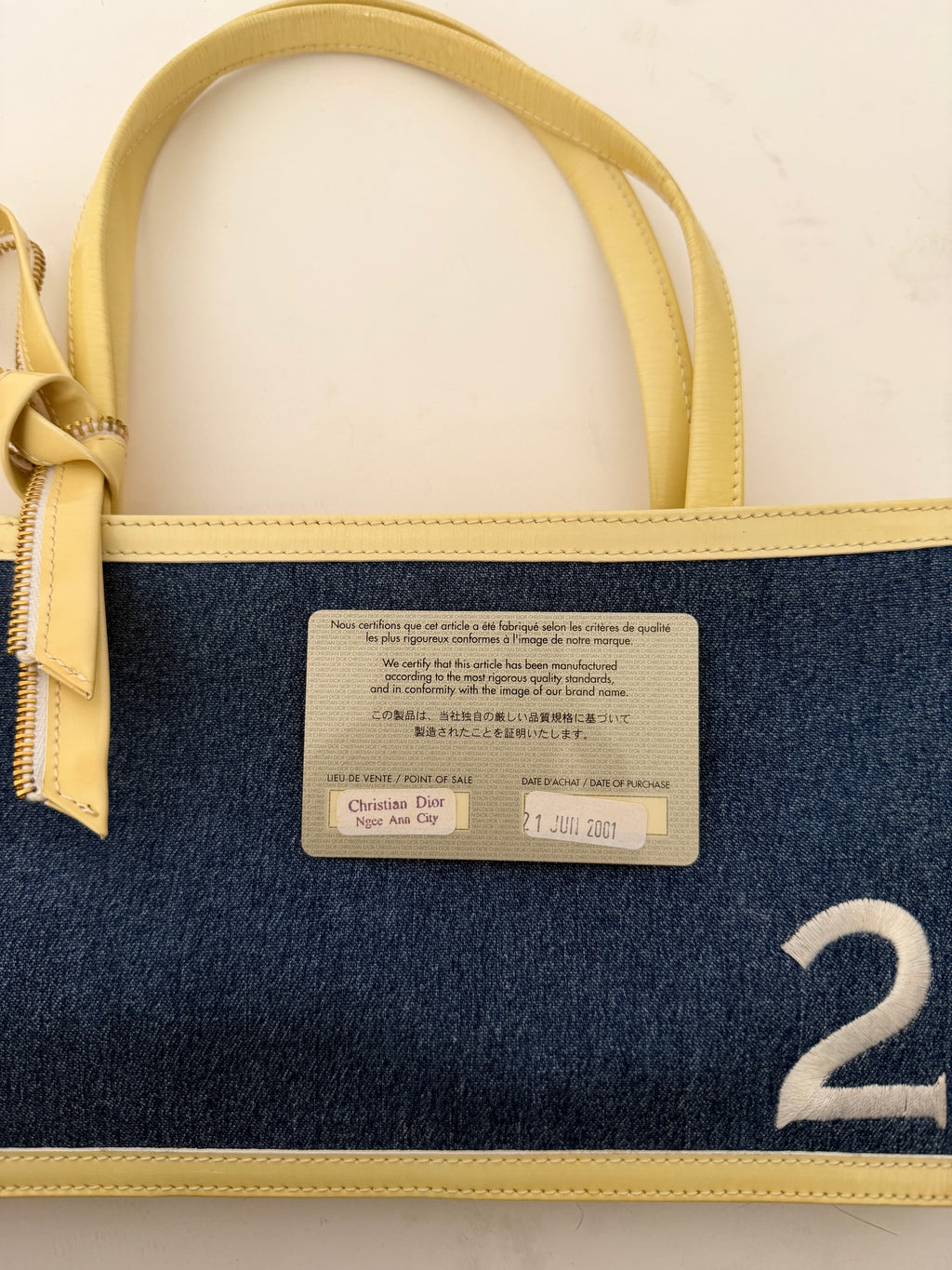 Diorella Denim PVC Dior Bag