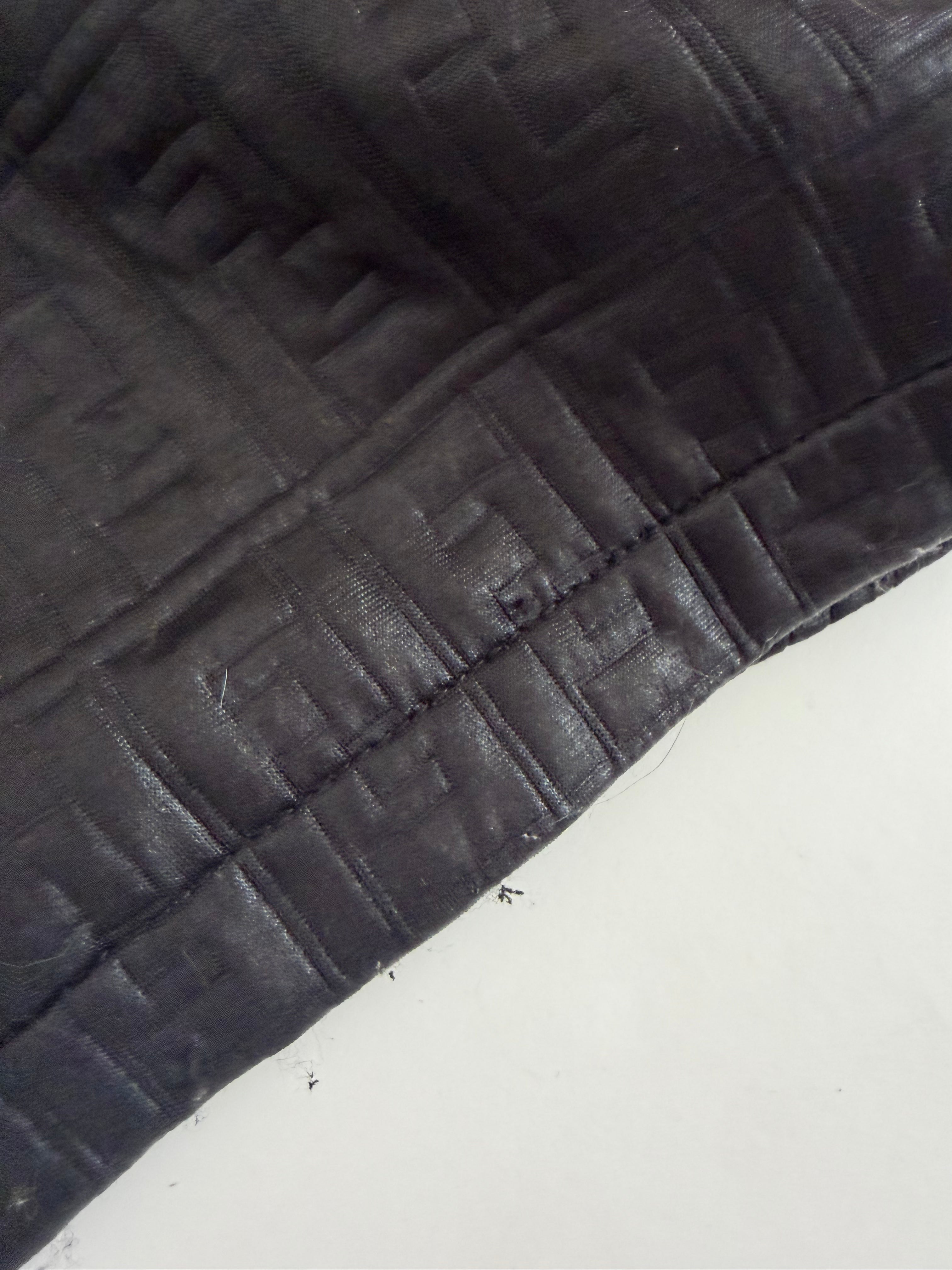 Fendi Mare FF Embossed Polyester Padded Outercoat