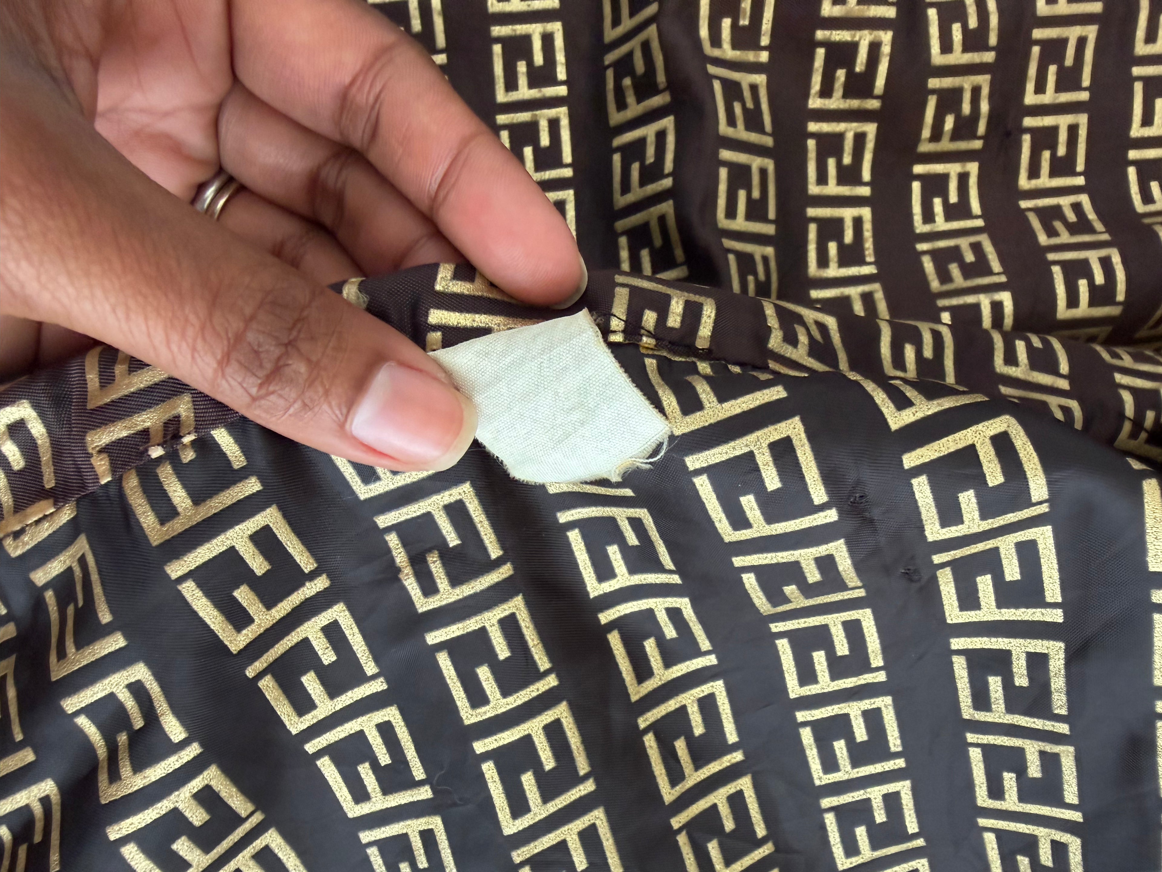 Fendi Mare FF Embossed Polyester Padded Outercoat
