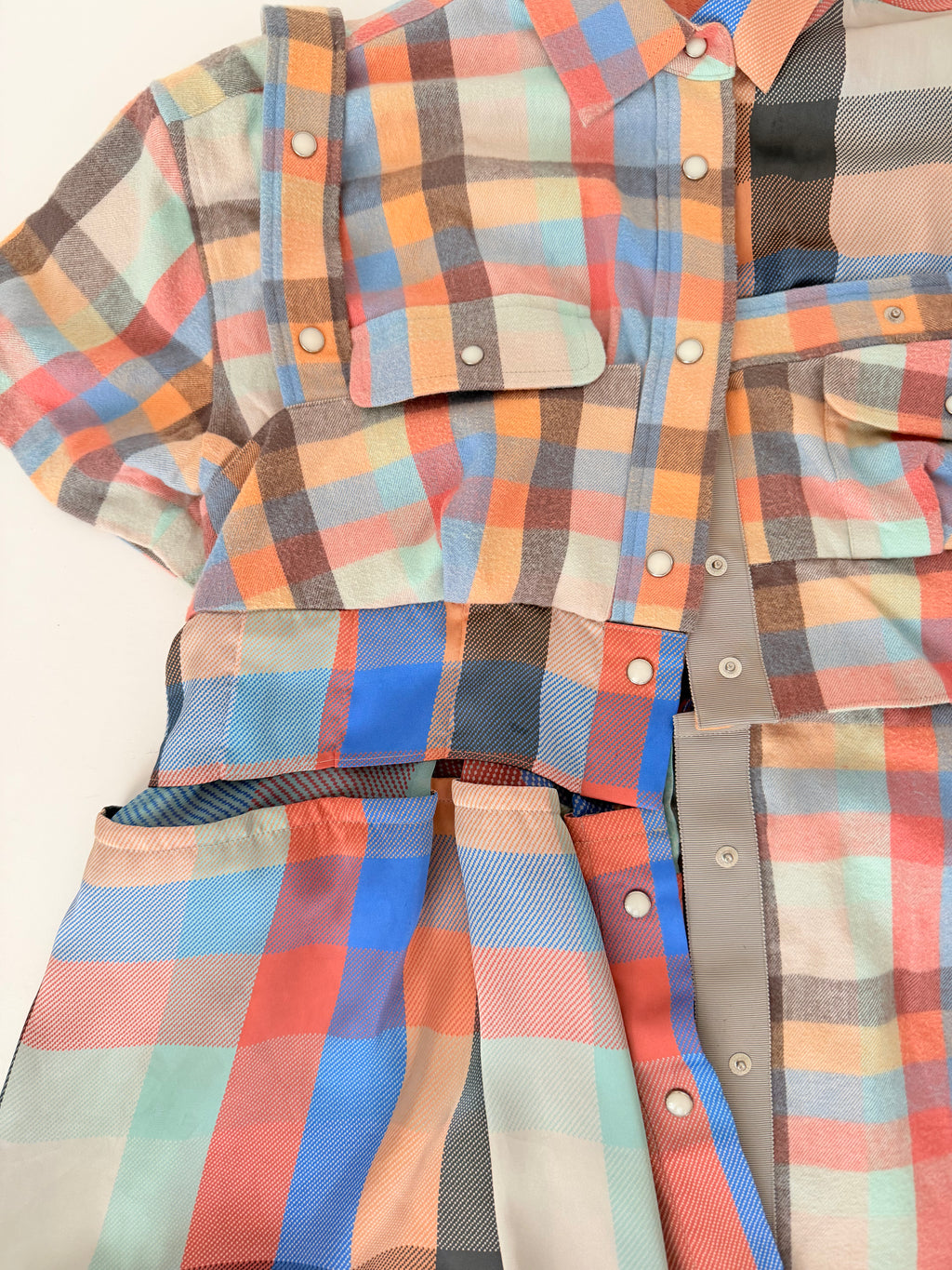 Sacai Multi-Fabric Flannel Shirt size S/M