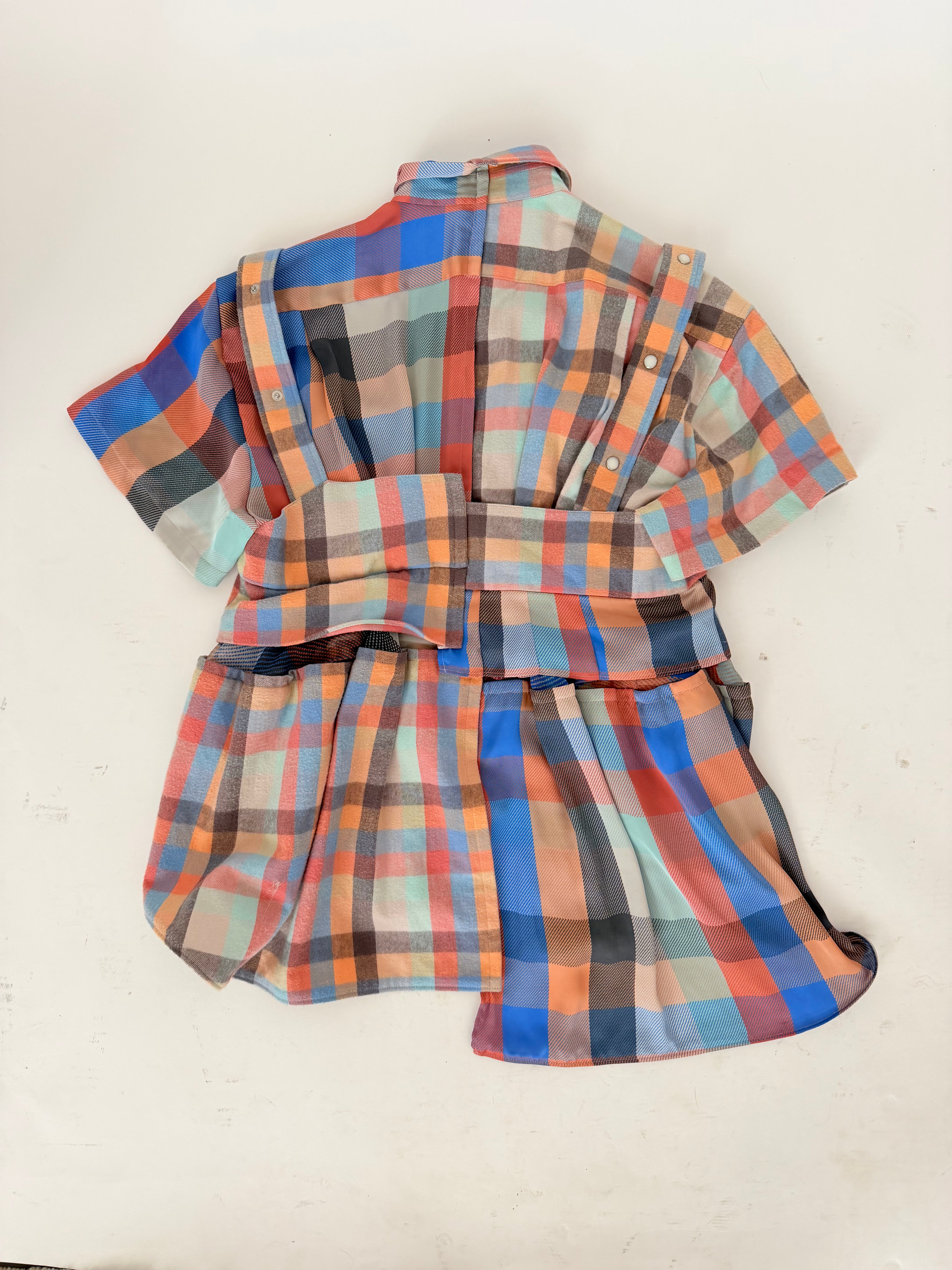 Sacai Multi-Fabric Flannel Shirt size S/M
