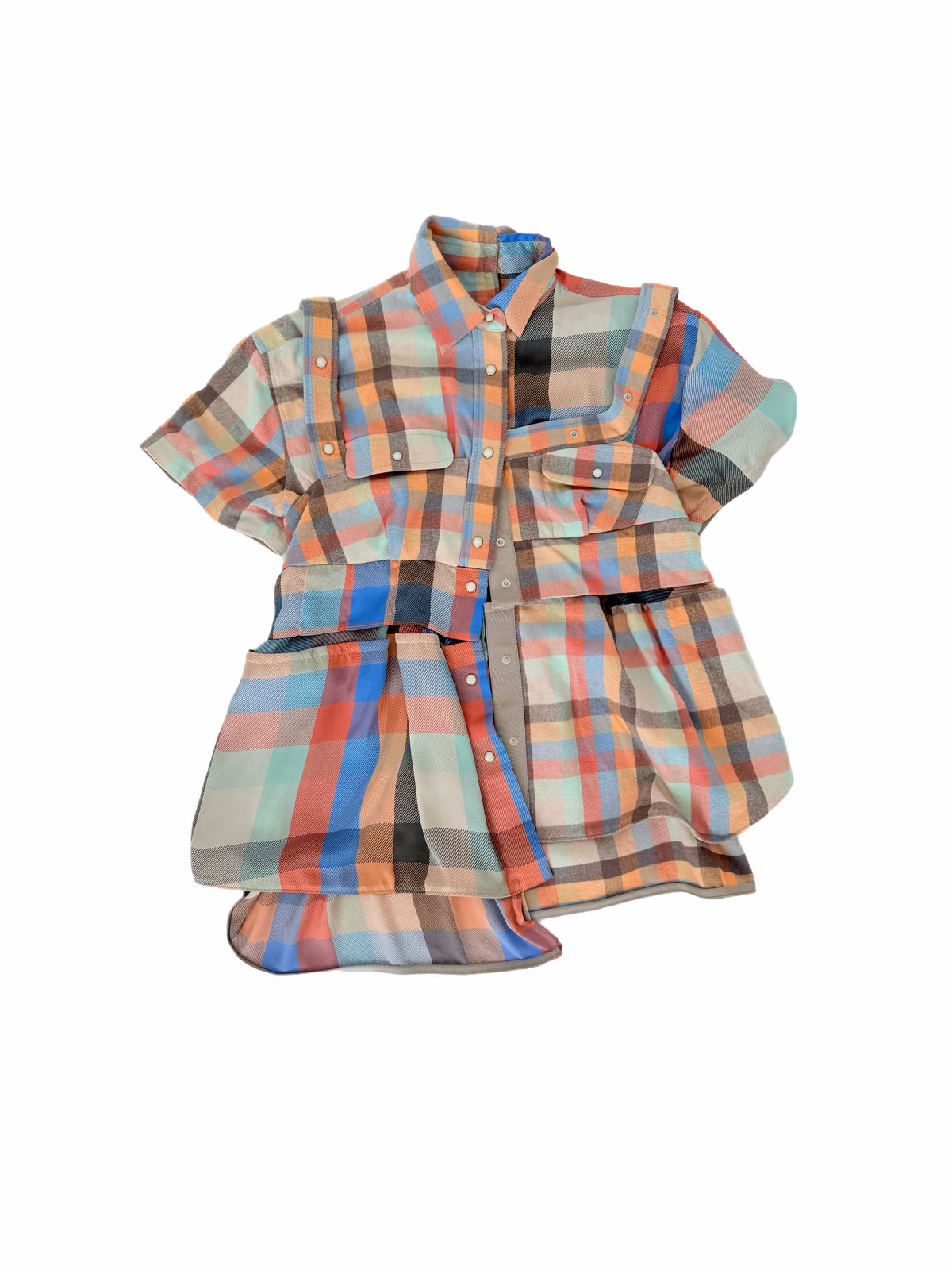 Sacai Multi-Fabric Flannel Shirt size S/M