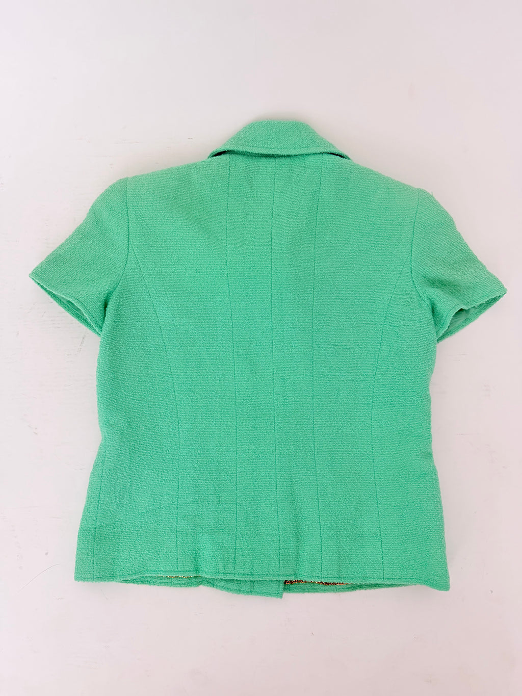 Chanel Boucle Jacket in Seafoam Green