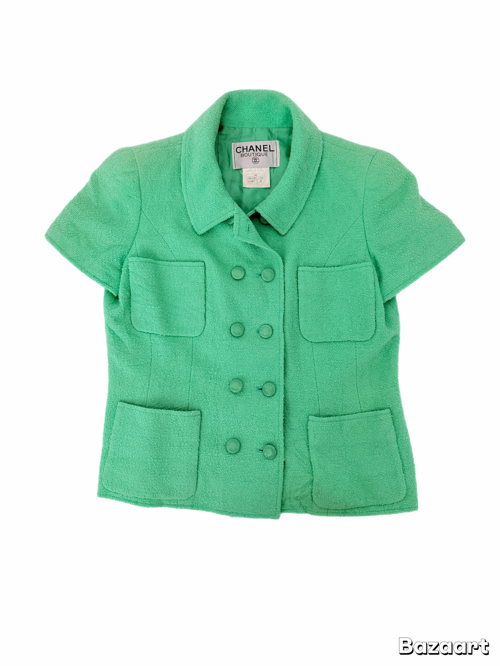 Chanel Boucle Jacket in Seafoam Green