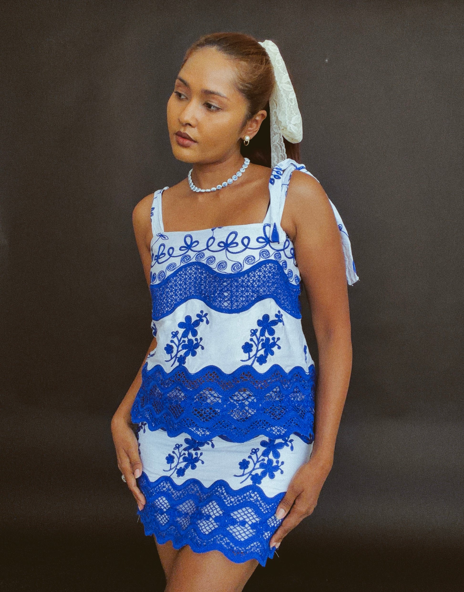 Paku Pakis Set of Skirt and Top