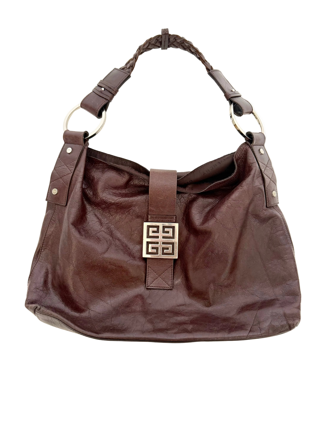 Givenchy Moon Cut Out Hobo Bag in Brown