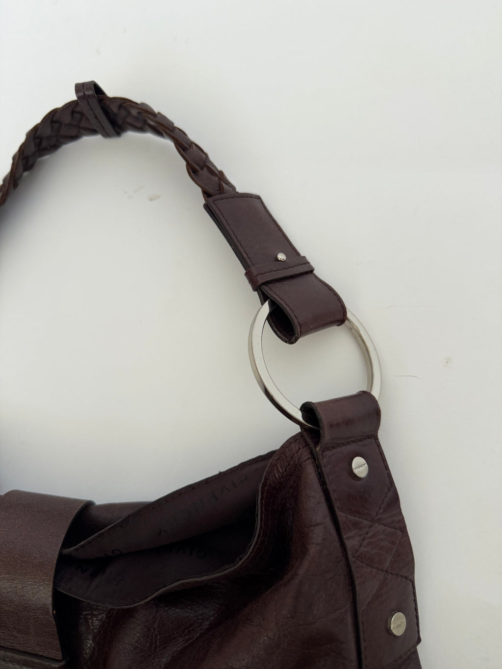 Givenchy Moon Cut Out Hobo Bag in Brown