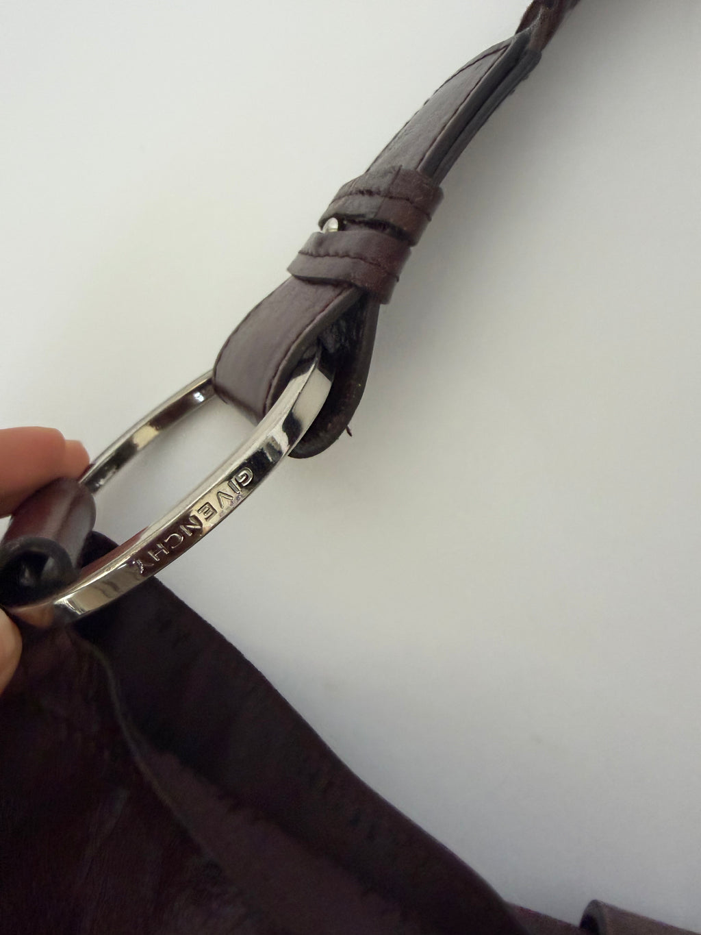Givenchy Moon Cut Out Hobo Bag in Brown