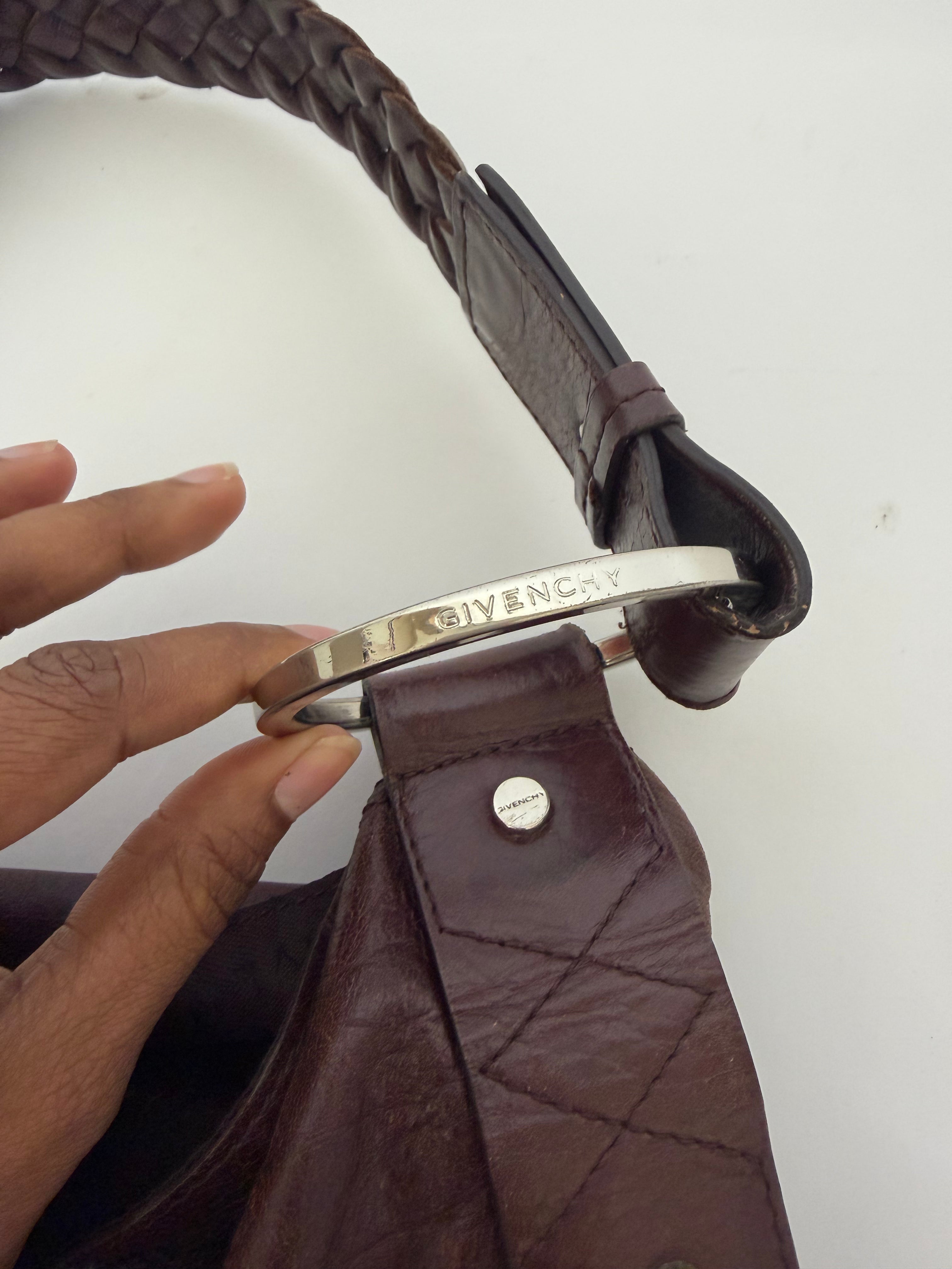 Givenchy Moon Cut Out Hobo Bag in Brown