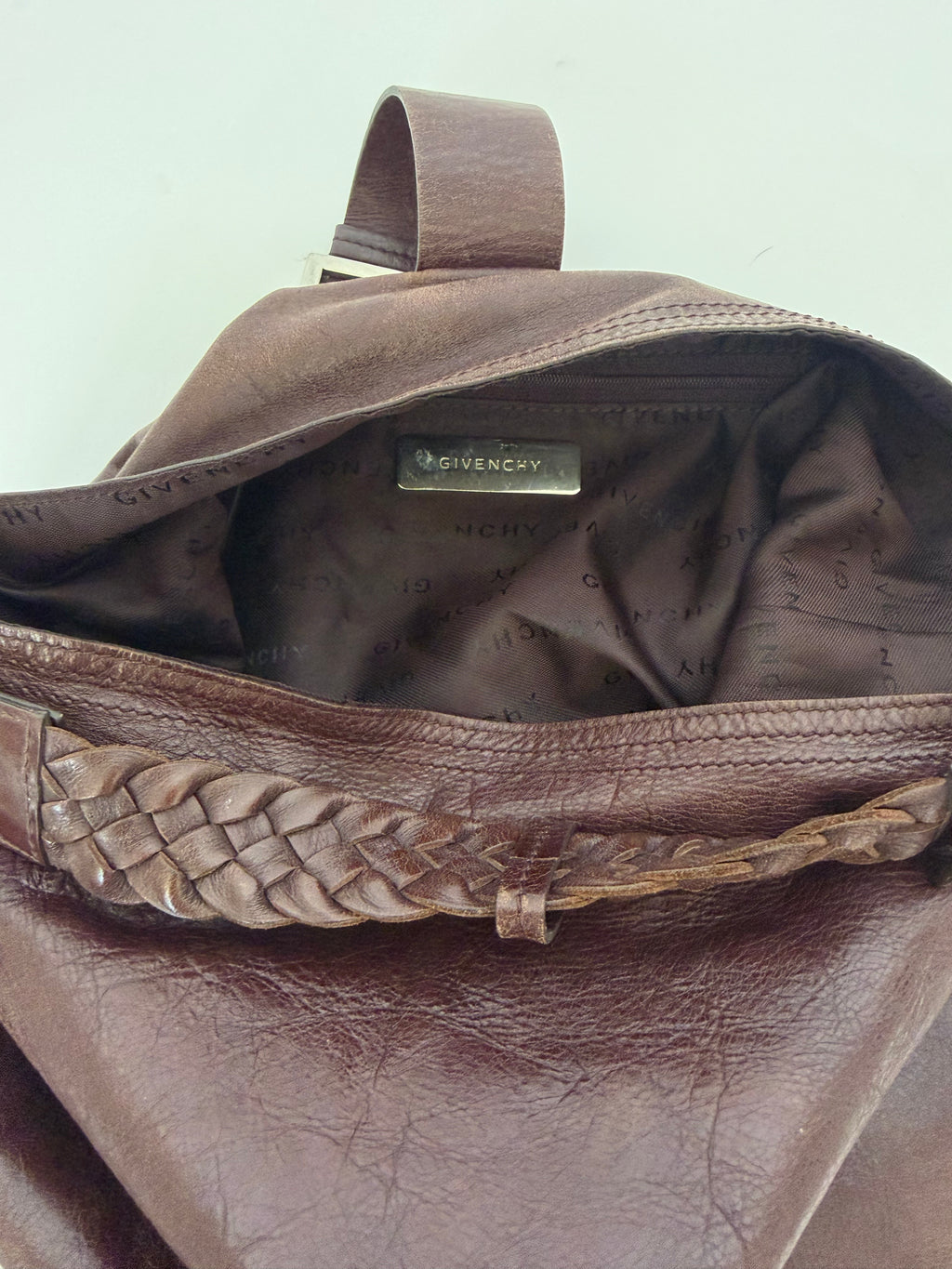Givenchy Moon Cut Out Hobo Bag in Brown