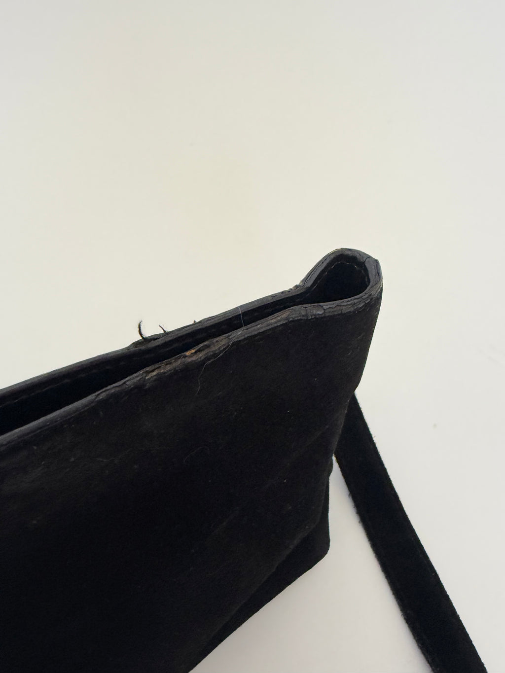 Gucci G-Frame Suede Crossbody Bag in Black