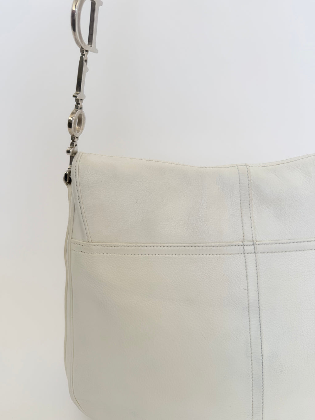 Christian Dior CD Messenger Bag in White