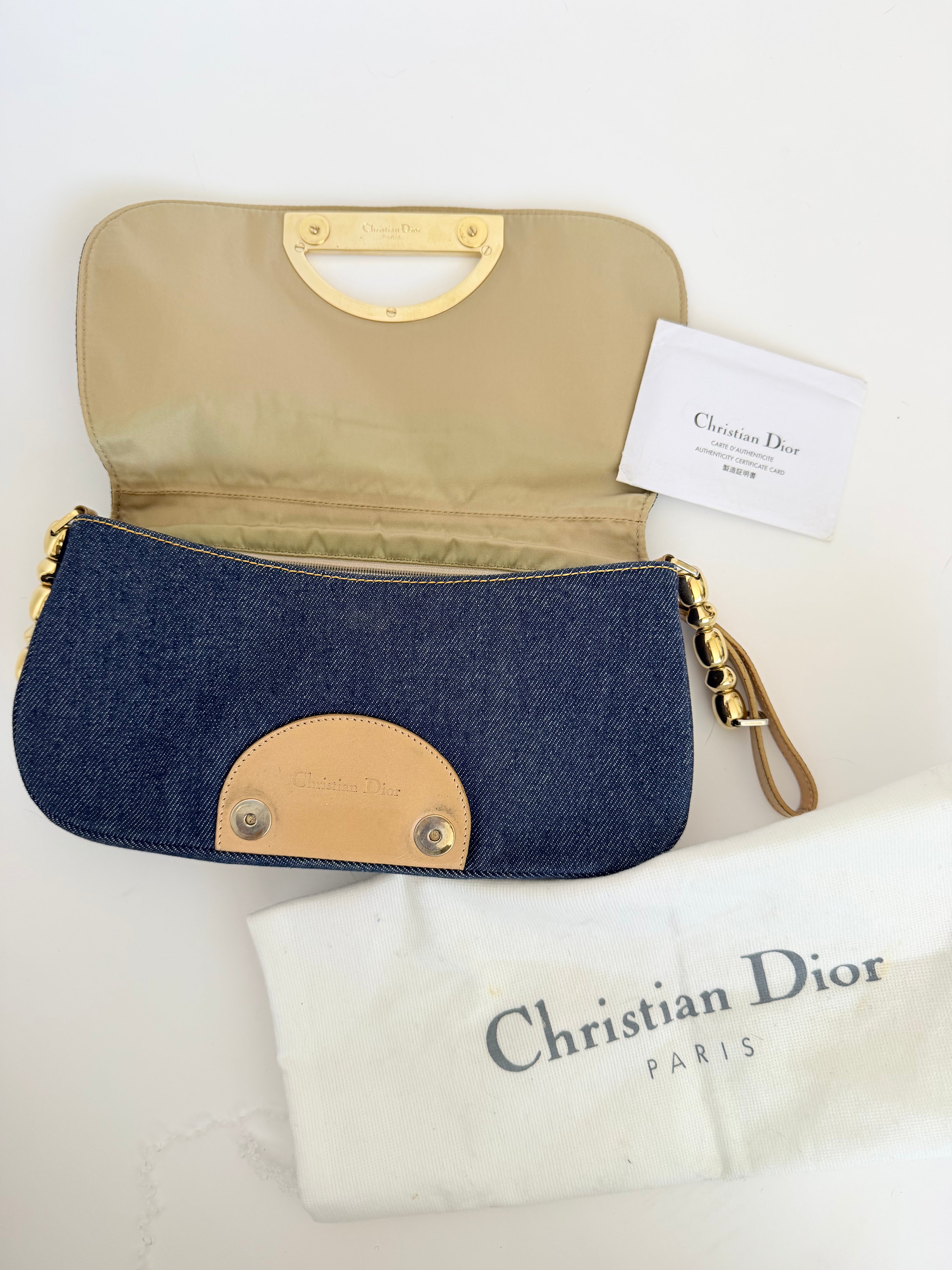 Christian Dior Malice Denim Handbag