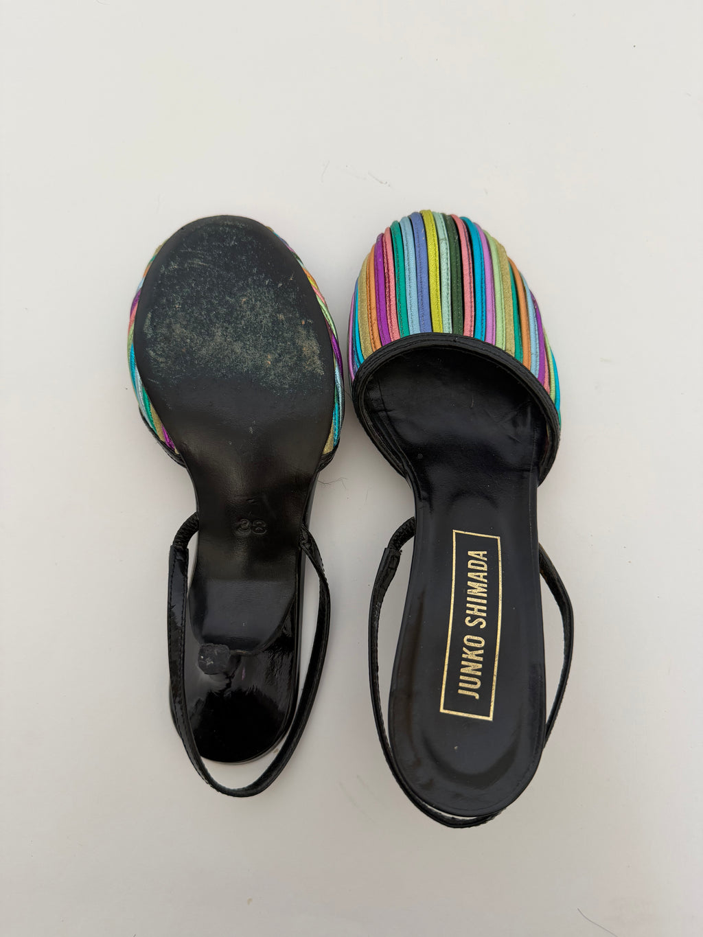 Junko Shimada Rainbow Slingback Sandals