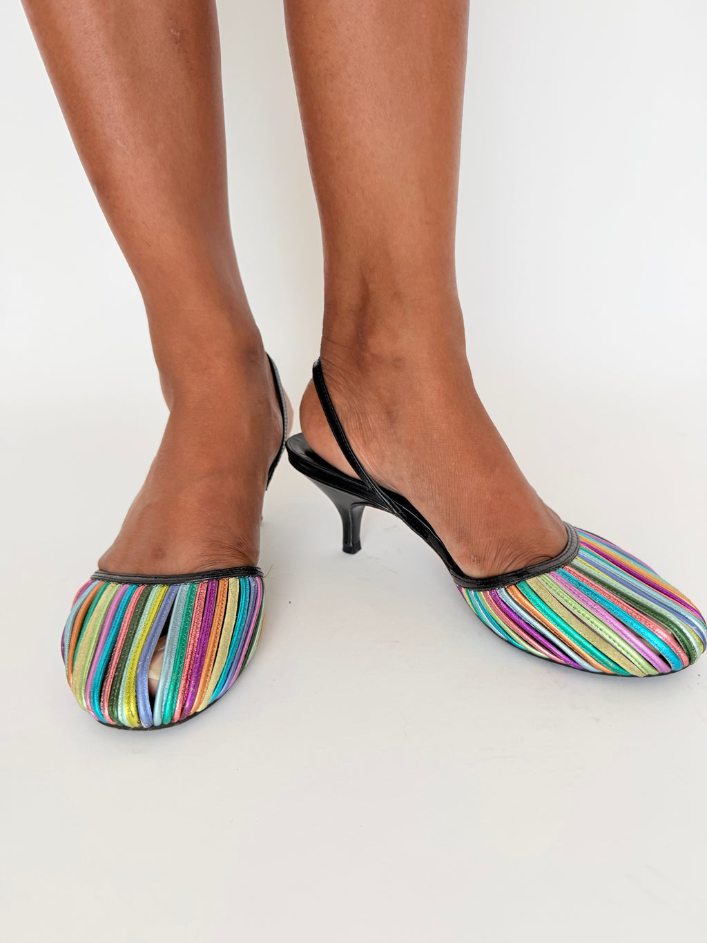 Junko Shimada Rainbow Slingback Sandals