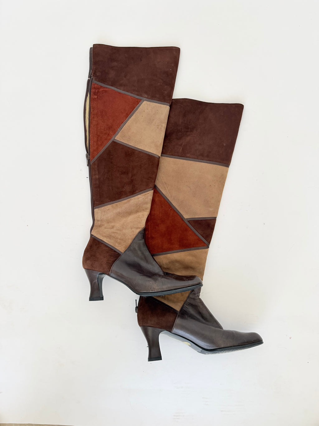 Yves Saint Laurent Patchwork Boots in size 36