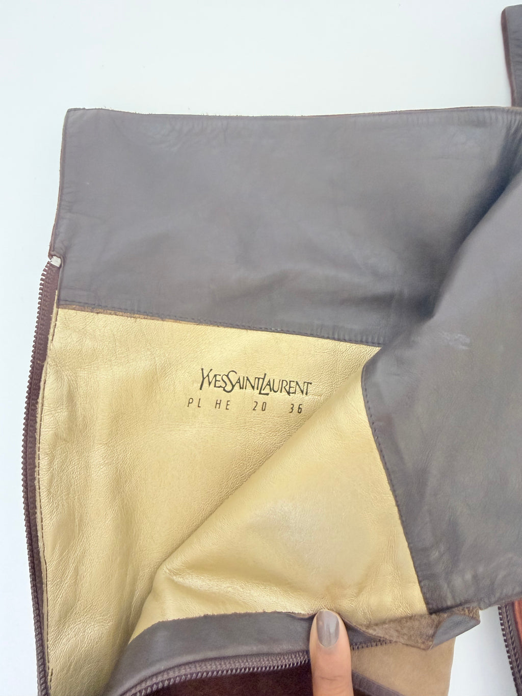 Yves Saint Laurent Patchwork Boots in size 36
