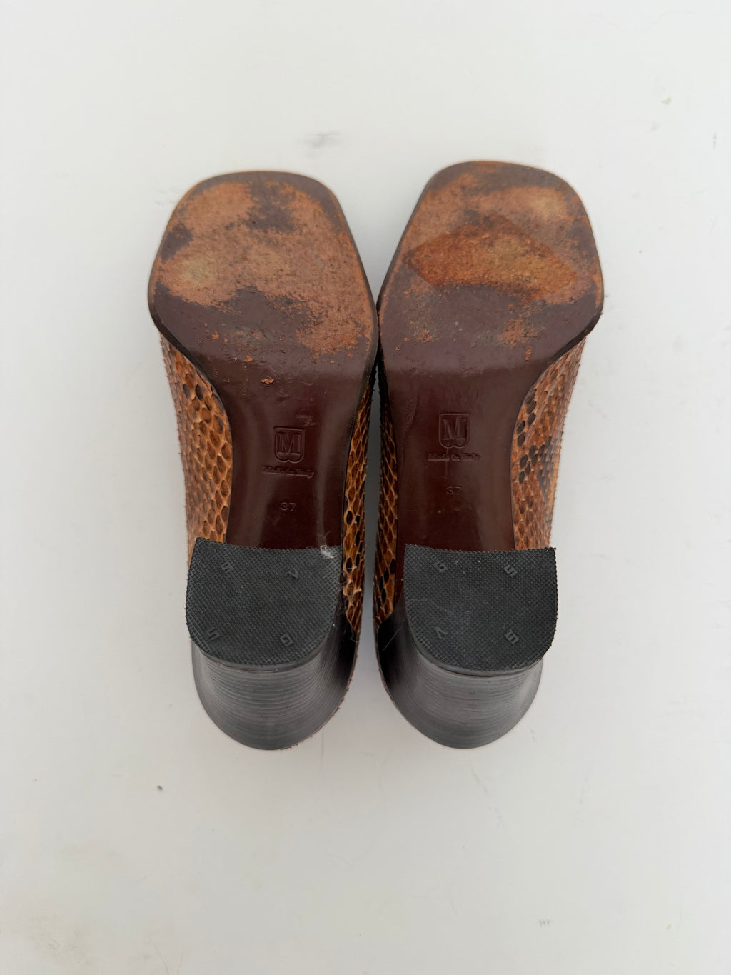 Bruno Magli Couture Phython Leather Heels in size 37