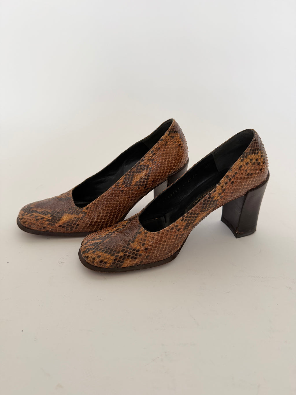 Bruno Magli Couture Phython Leather Heels in size 37