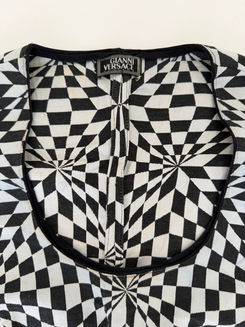 Gianni Versace Couture Abstract Sleeveless Top