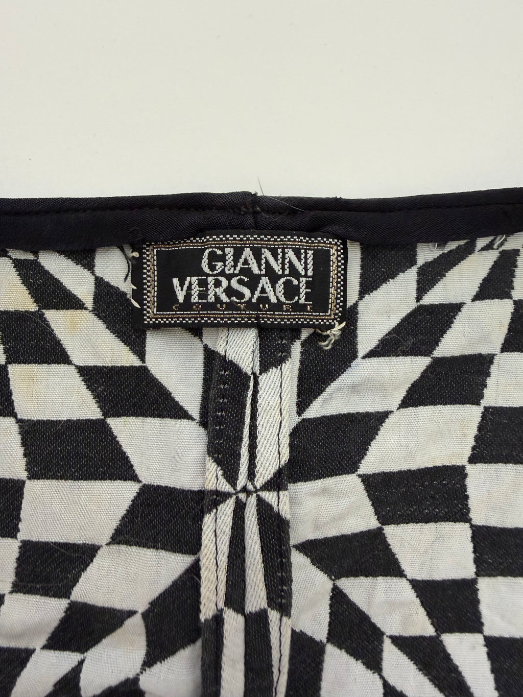 Gianni Versace Couture Abstract Sleeveless Top