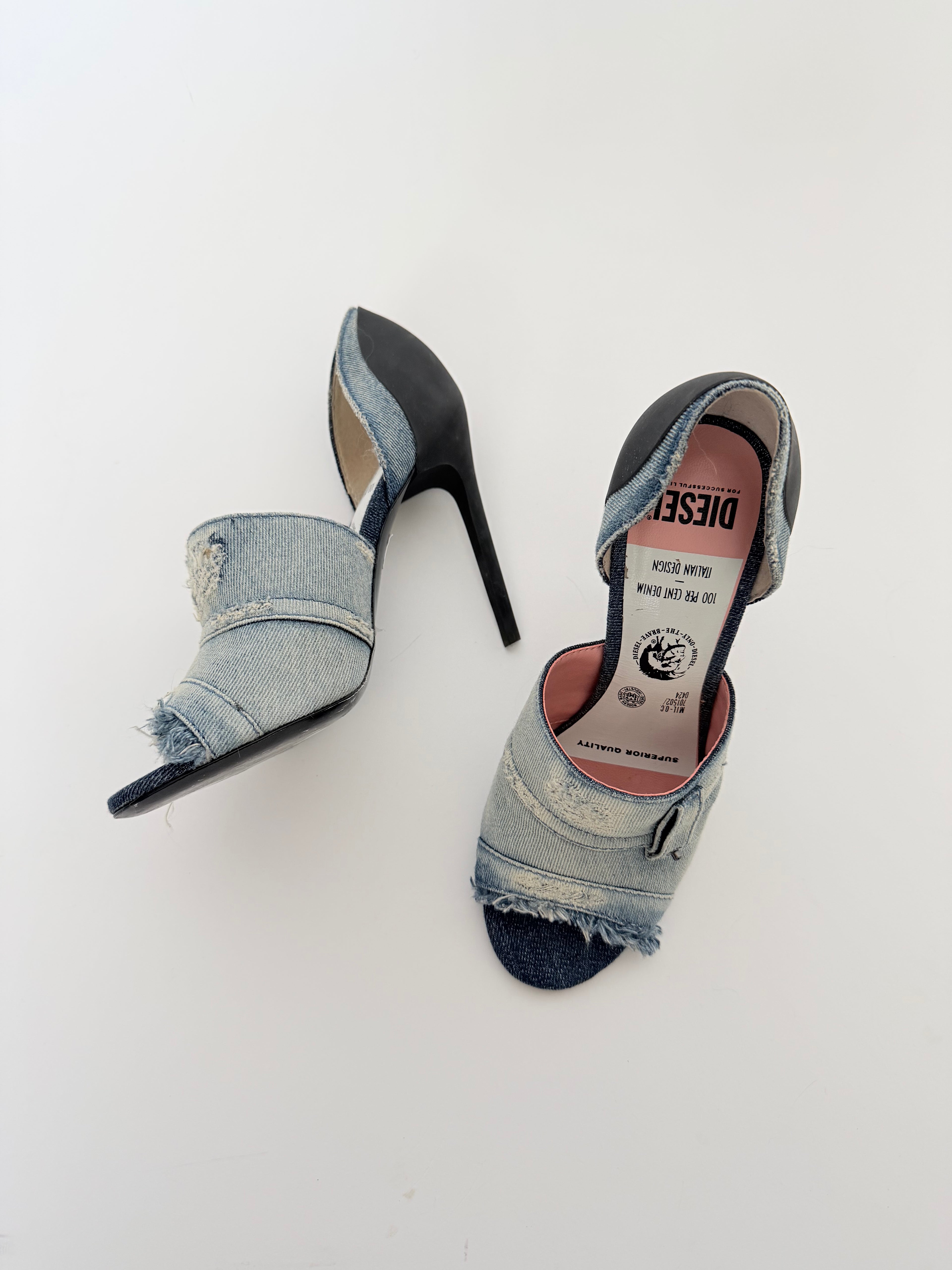 Diesel Denim Stilletoes in size 37