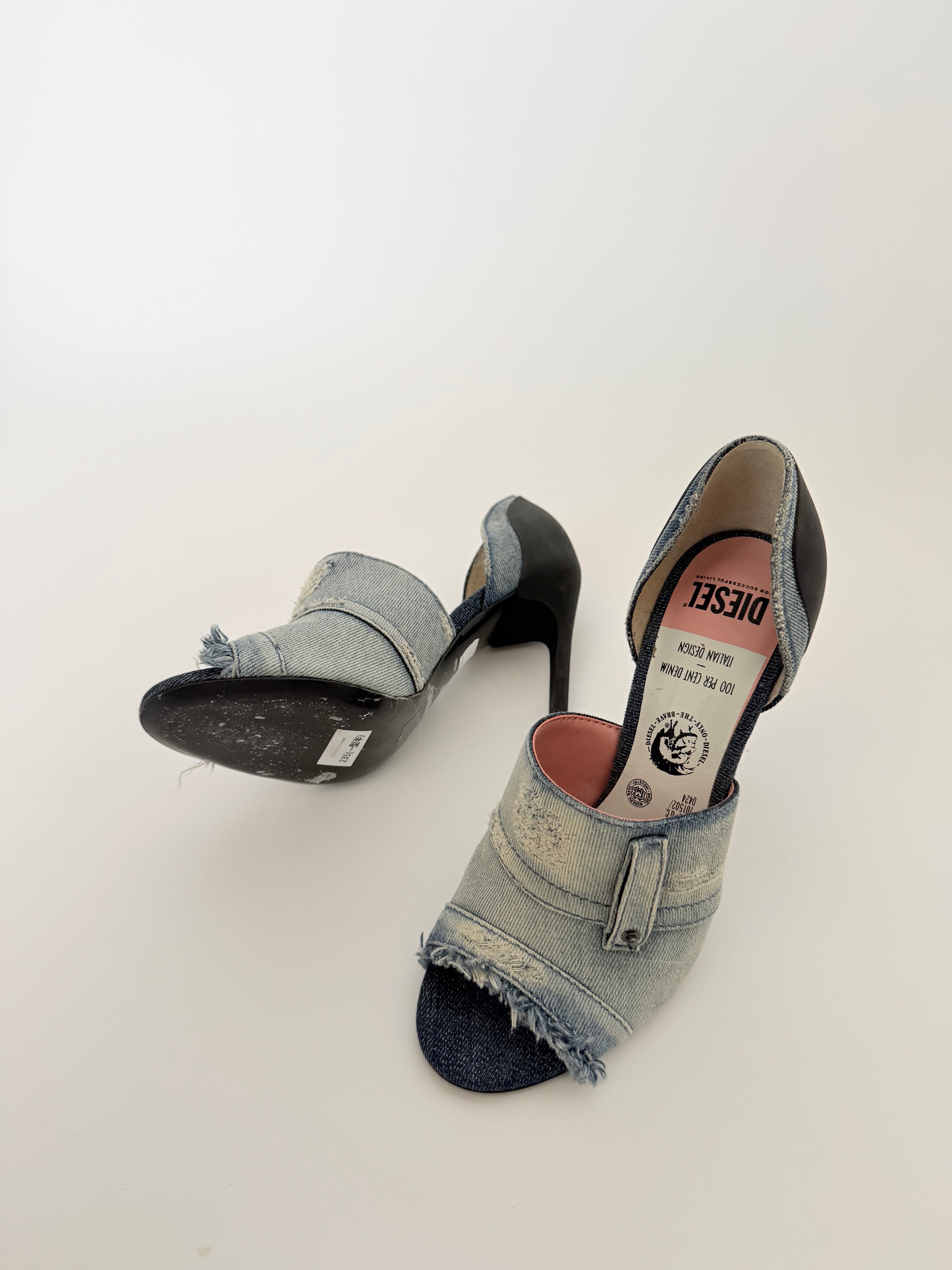 Diesel Denim Stilletoes in size 37