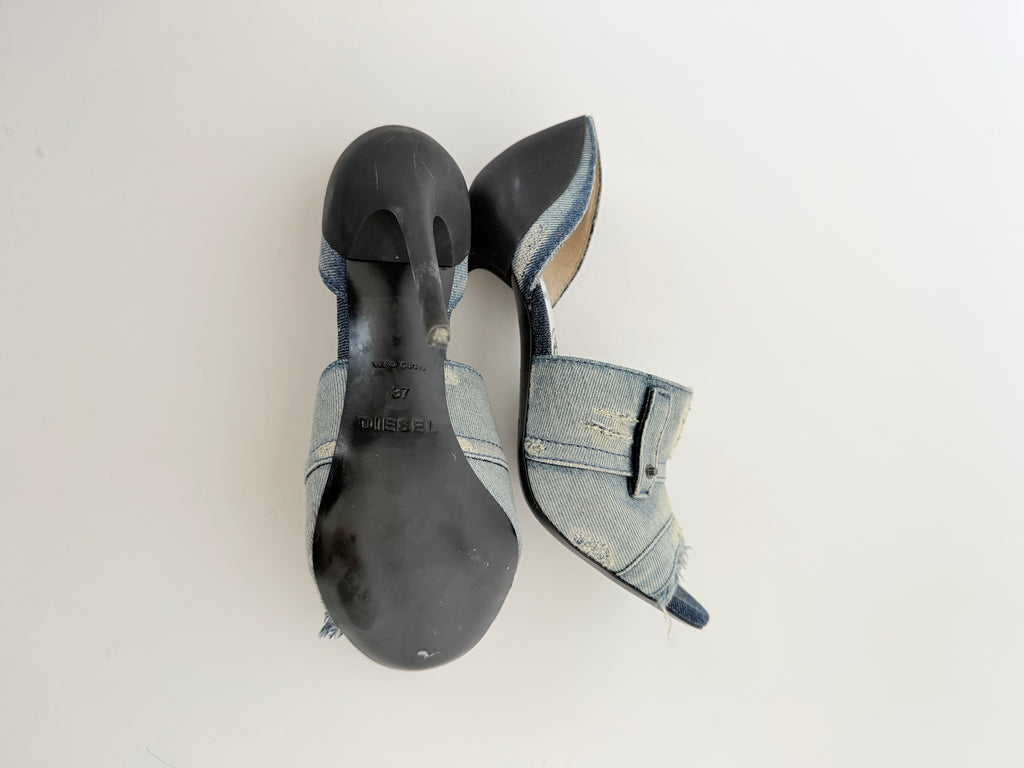 Diesel Denim Stilletoes in size 37