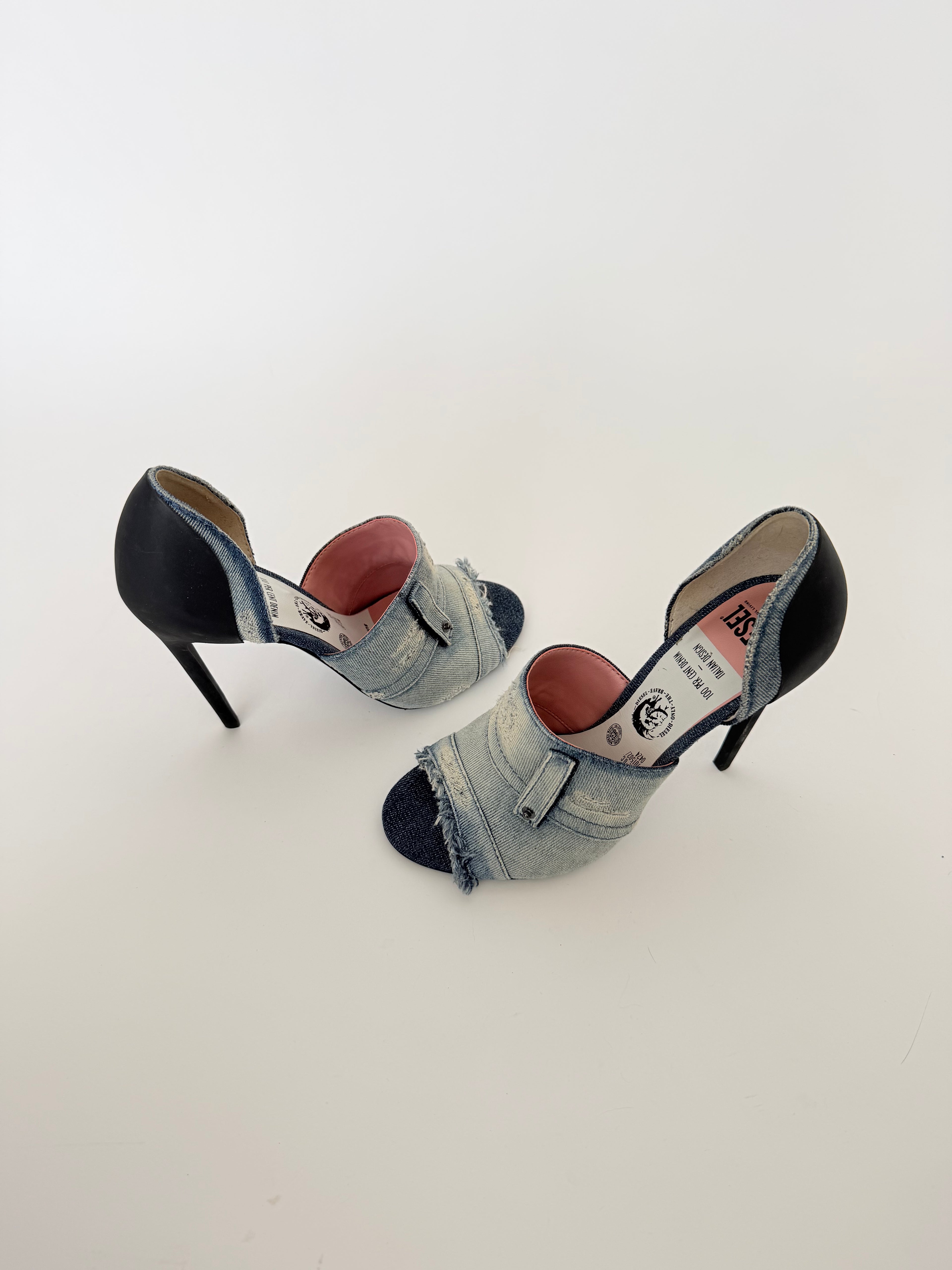 Diesel Denim Stilletoes in size 37