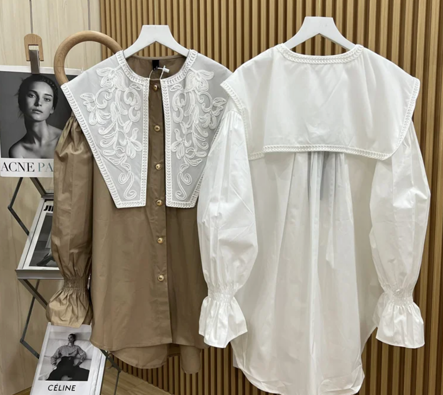 Wendy Puritan-Style Collared Blouse