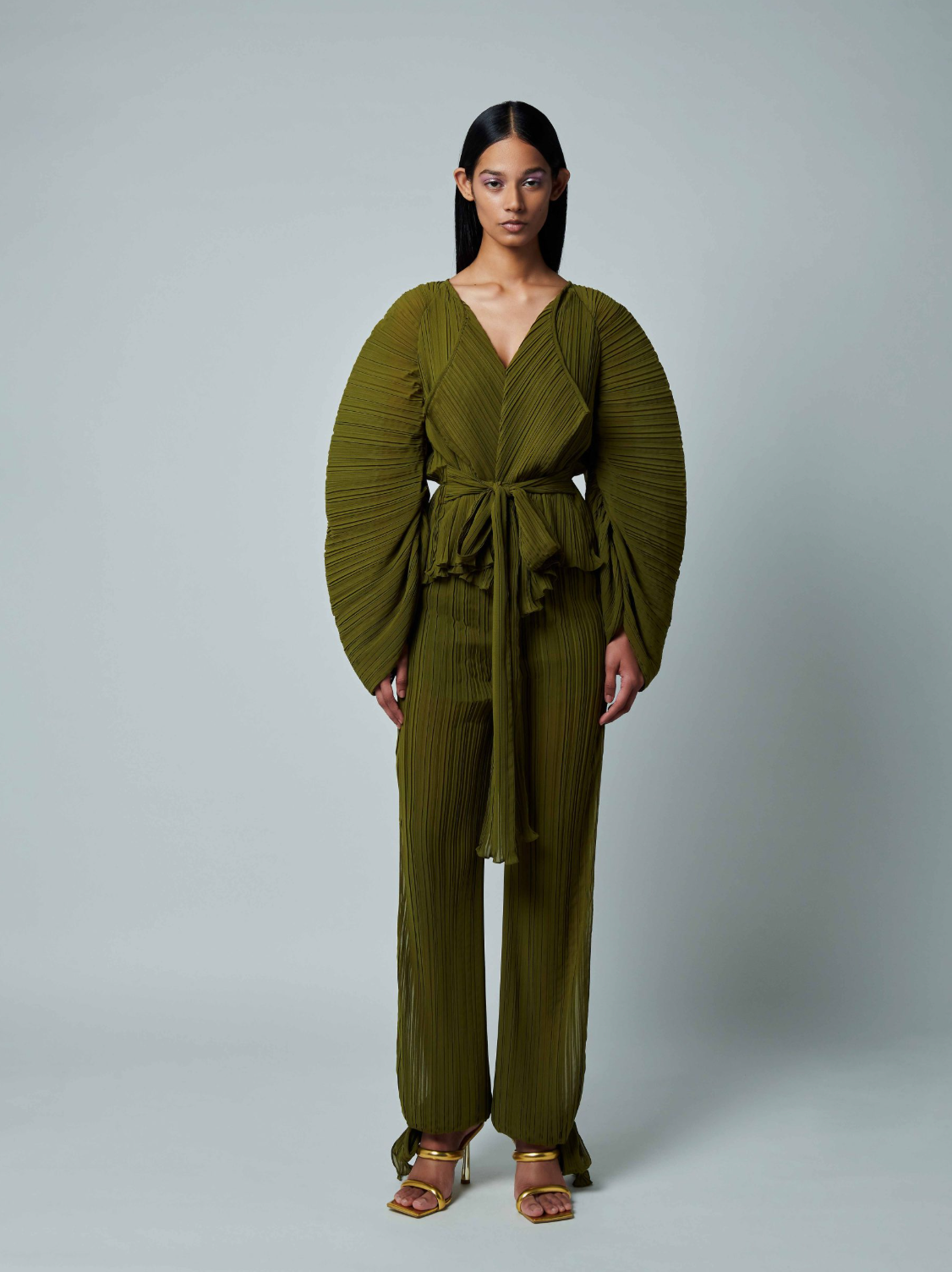 ALIA BASTAMAM Nova Pleated Top