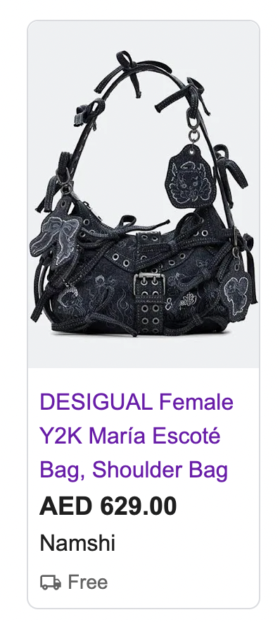 Desigual x Marie Escote Denim Handbag