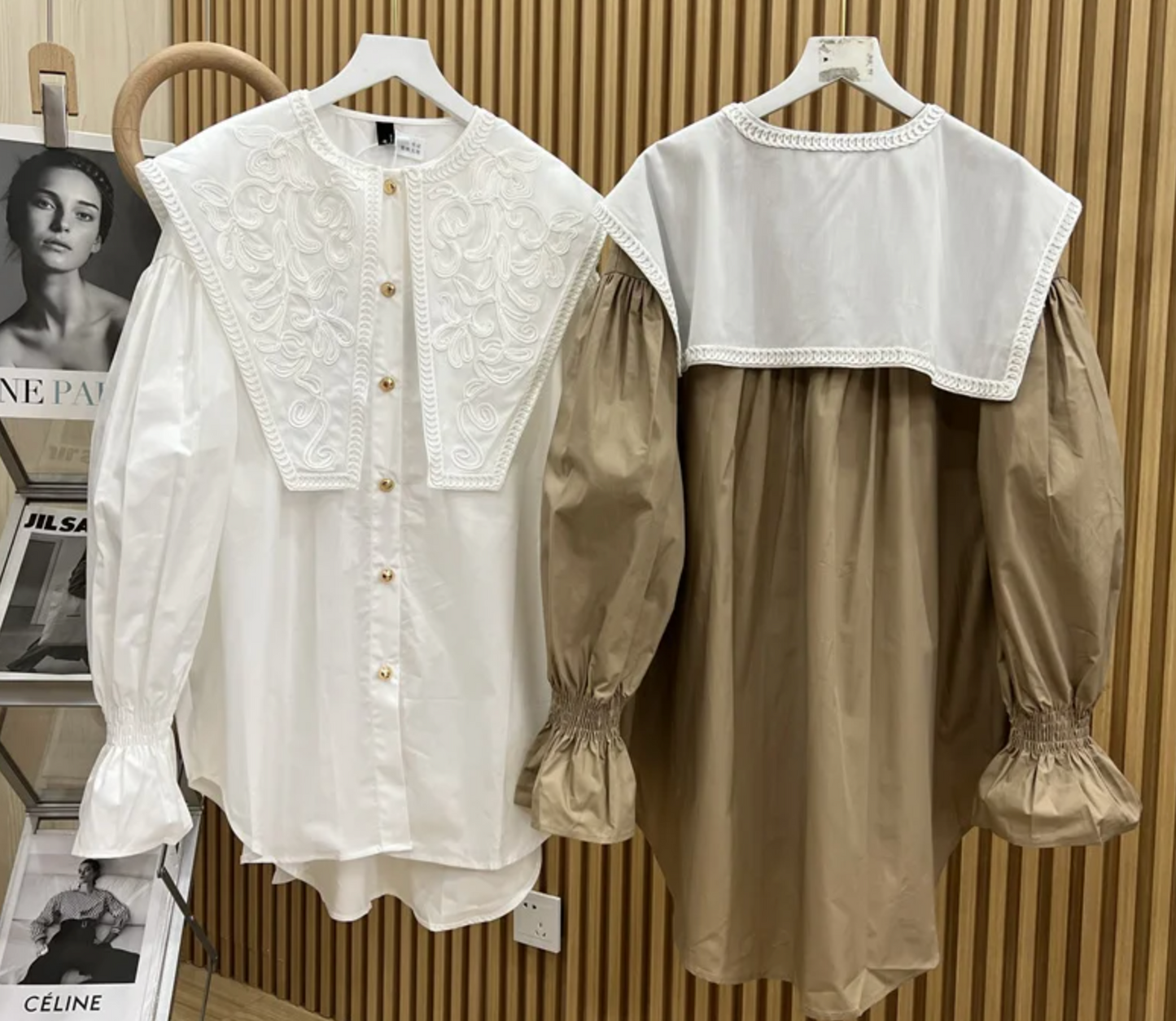 Wendy Puritan-Style Collared Blouse