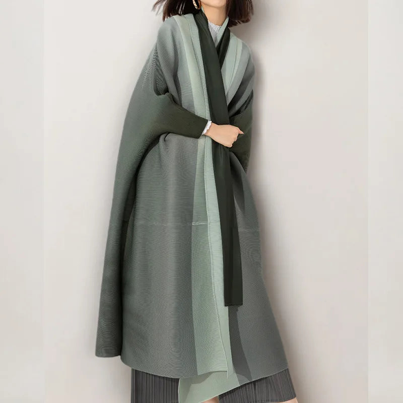 Ombre oversized overcoat