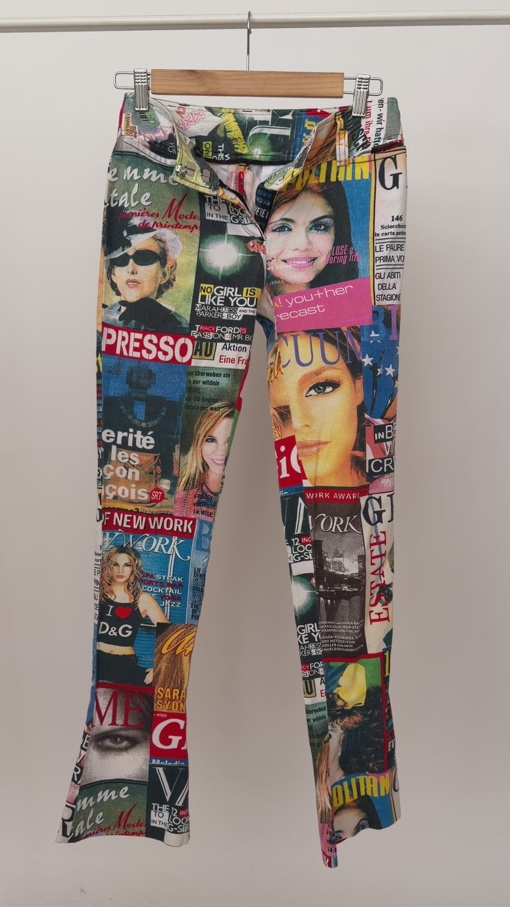 Dolce and Gabbana Magazine Cover Pants size 26